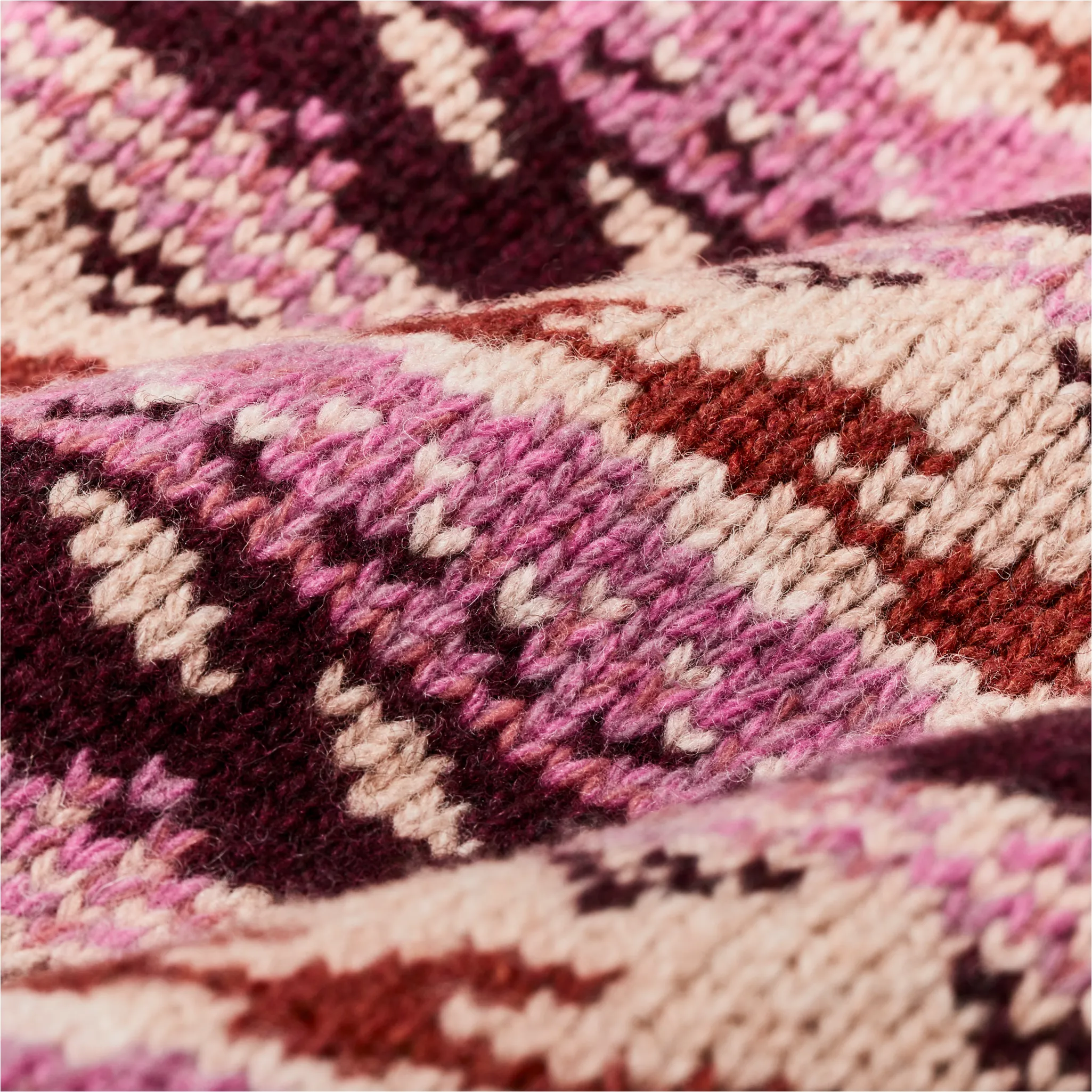 Women's Fair Isle Cardigan - Burgundy / Cream / Multi sold by Filson product image thumbnail 4
