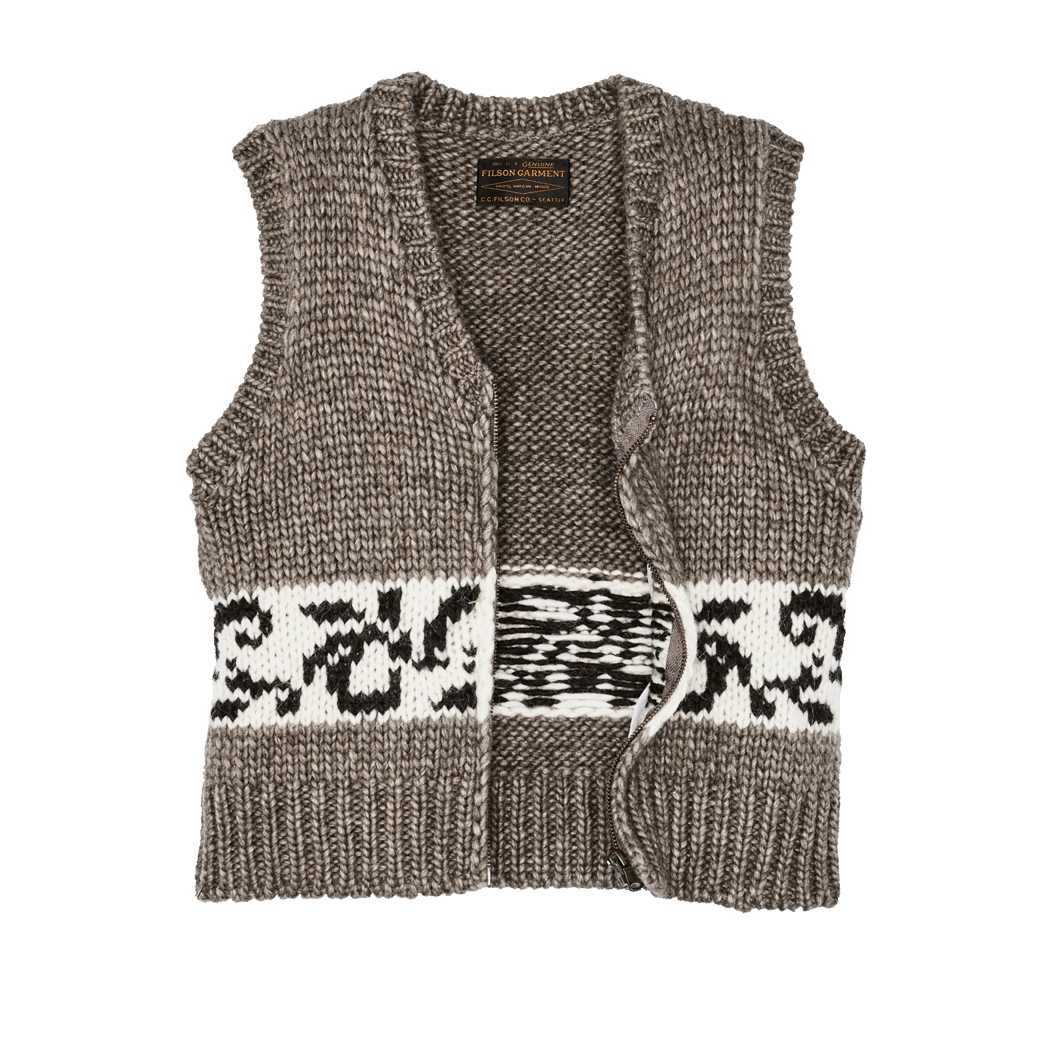 Women's Wool Vest - Gray / Floral sold by Filson product image thumbnail 3