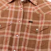 Women's Western Flannel Shirt - Clay Dust sold by Filson