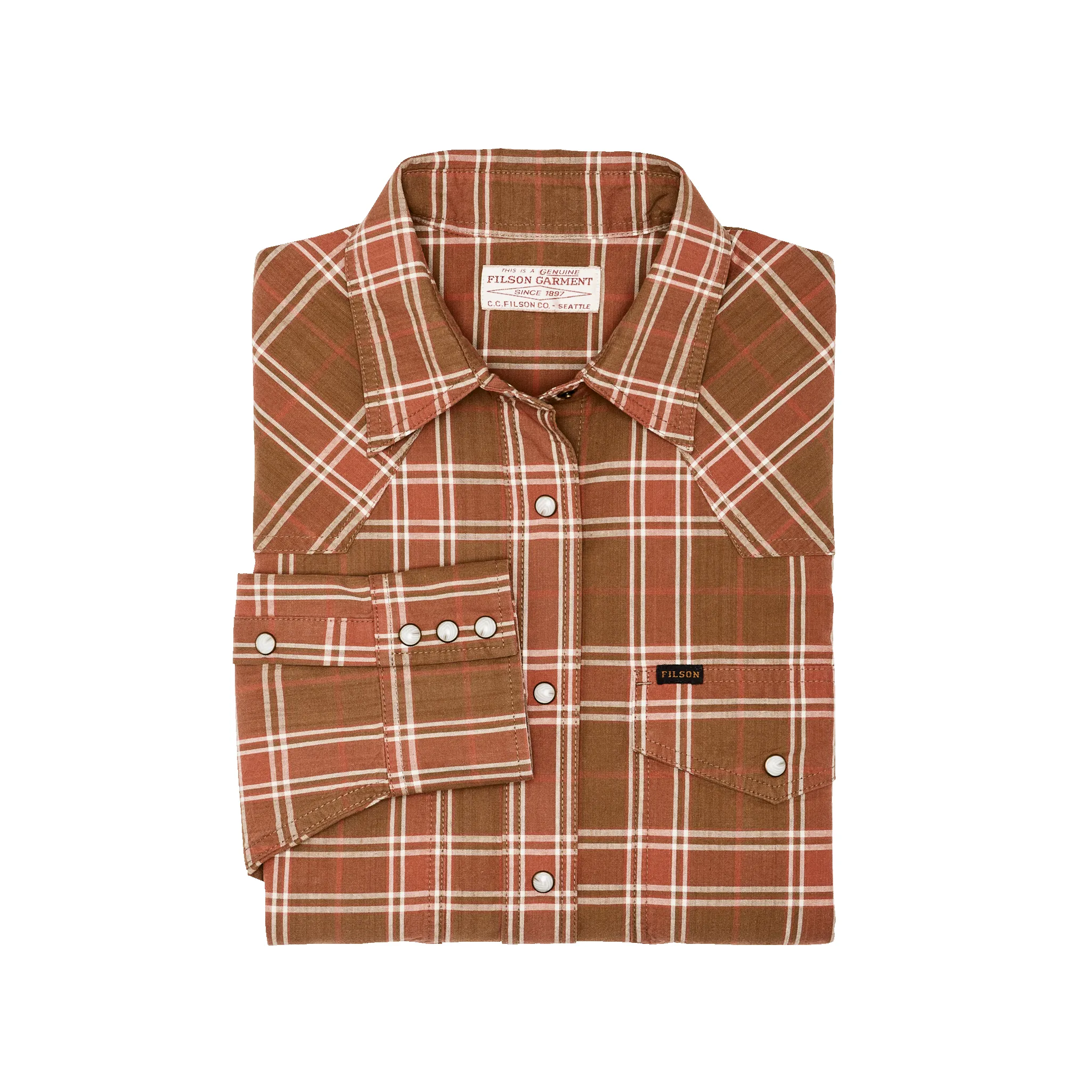 Women's Western Flannel Shirt - Clay Dust sold by Filson product image thumbnail 3