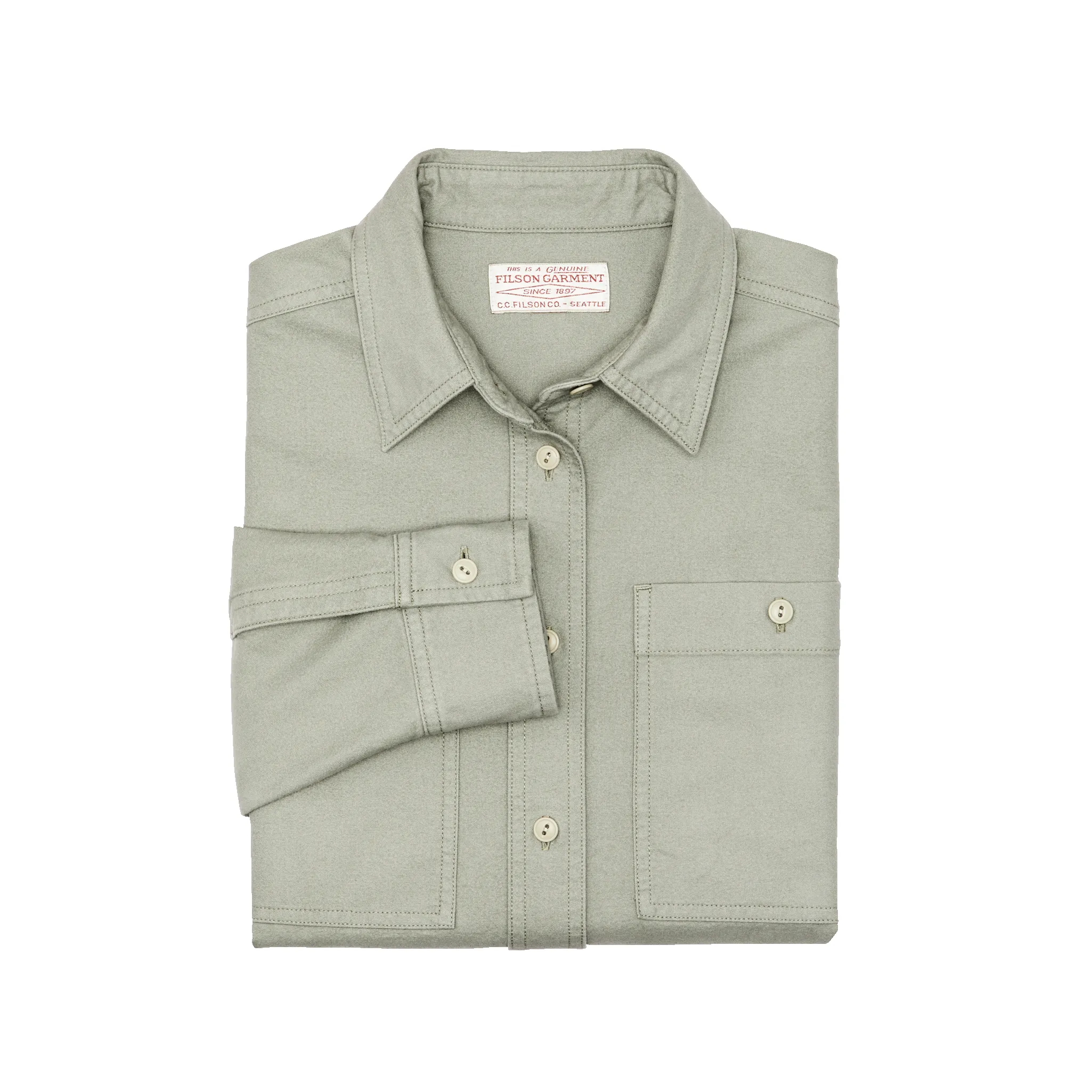 Women's Field Chamois Shirt - Desert Sage sold by Filson product image thumbnail 3