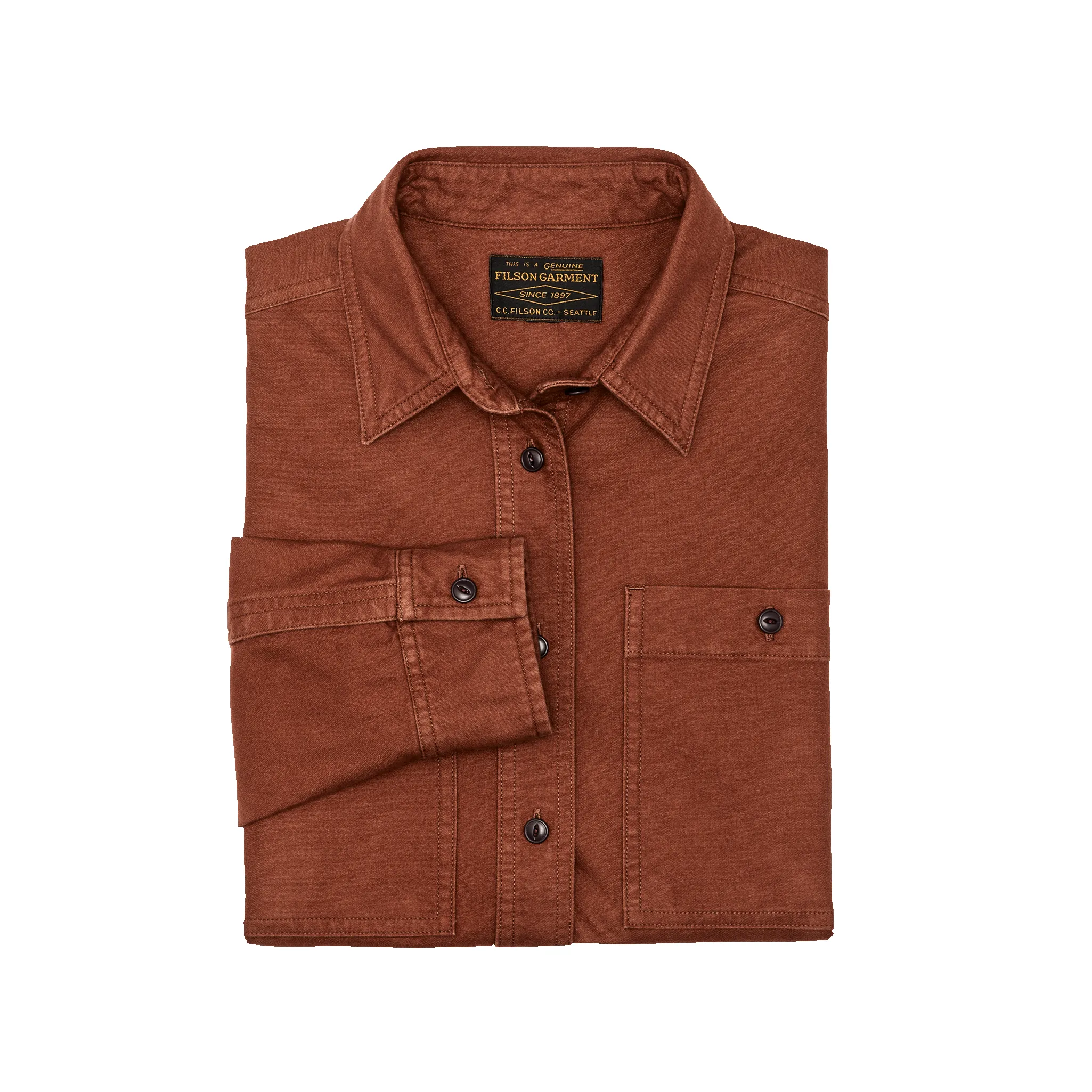 Women's Field Chamois Shirt - Madder Root sold by Filson product image thumbnail 3