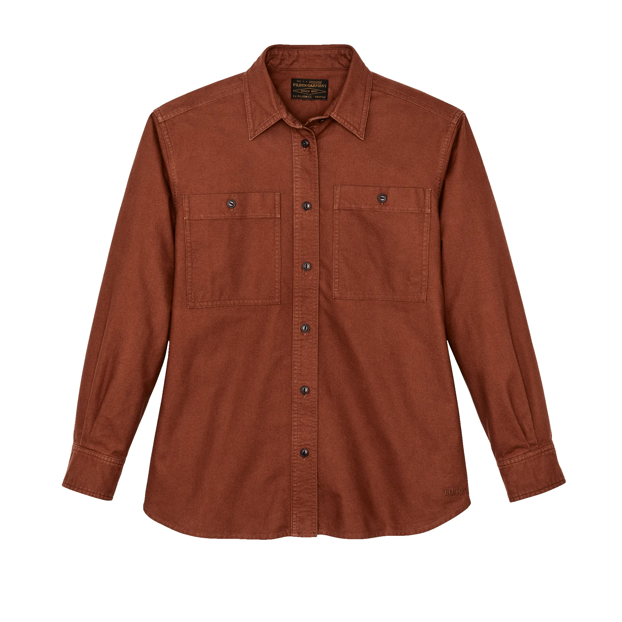 Women's Field Chamois Shirt - Madder Root sold by Filson