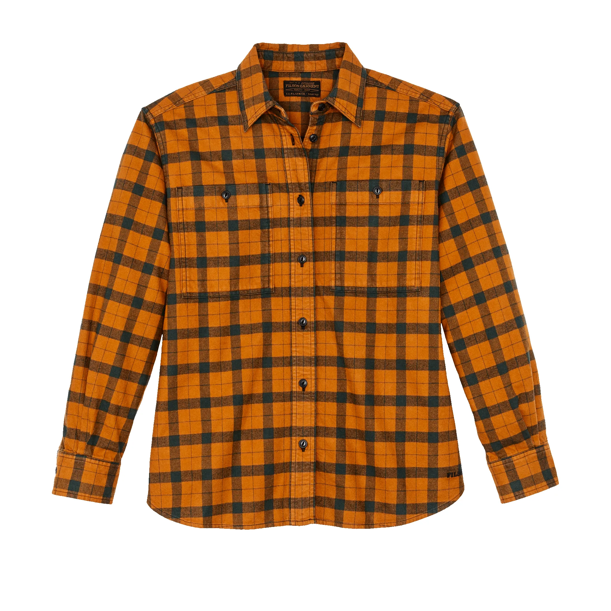 Women's Alaskan Guide Shirt - Spruce / Squash Plaid sold by Filson