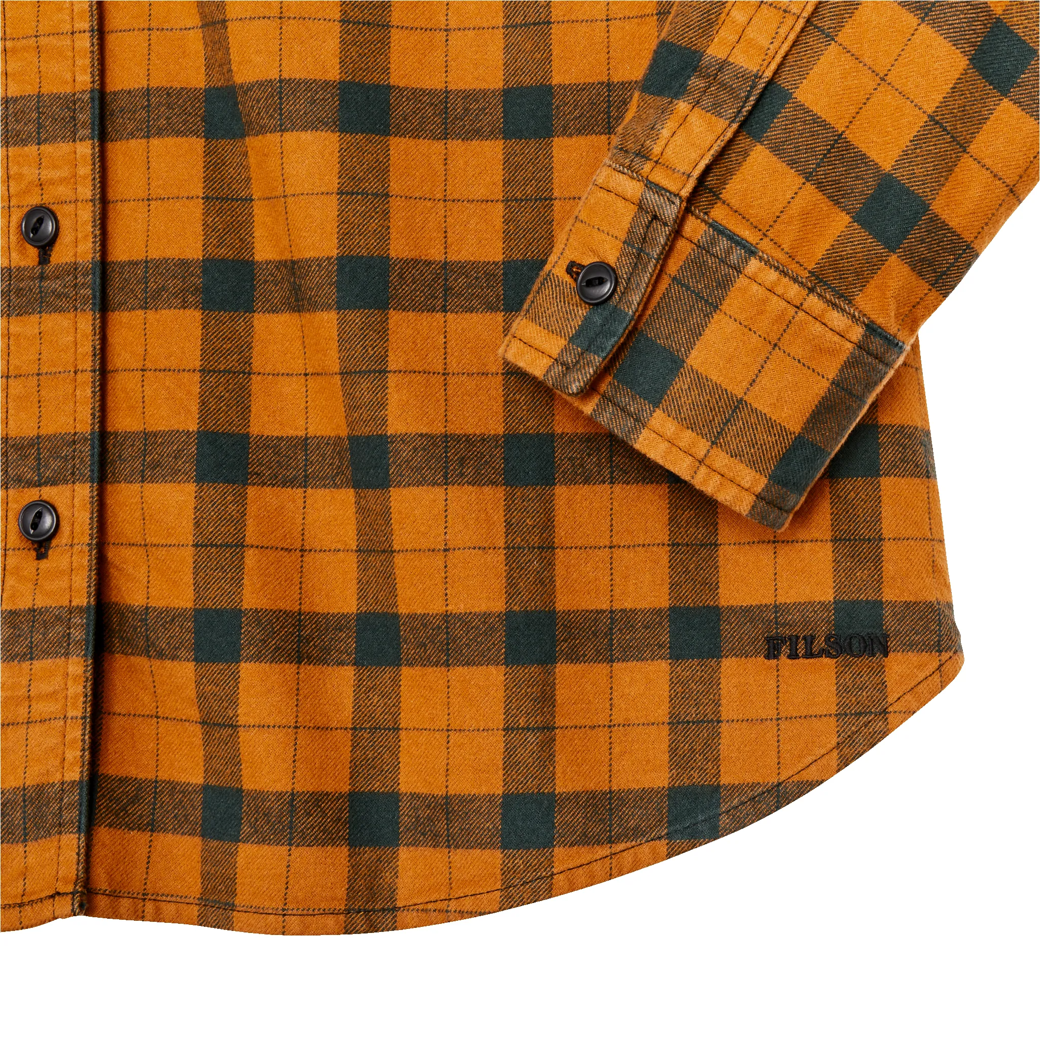 Women's Alaskan Guide Shirt - Spruce / Squash Plaid sold by Filson product image thumbnail 4