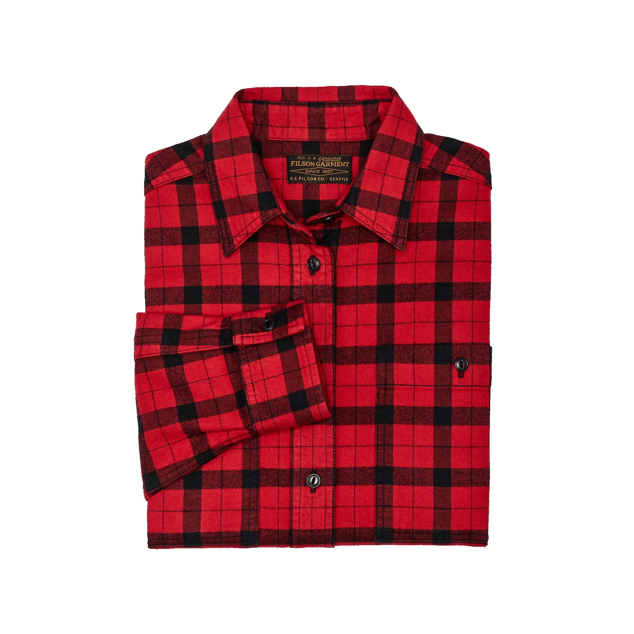 Women's Alaskan Guide Shirt - Red / Black Plaid sold by Filson product image thumbnail 3