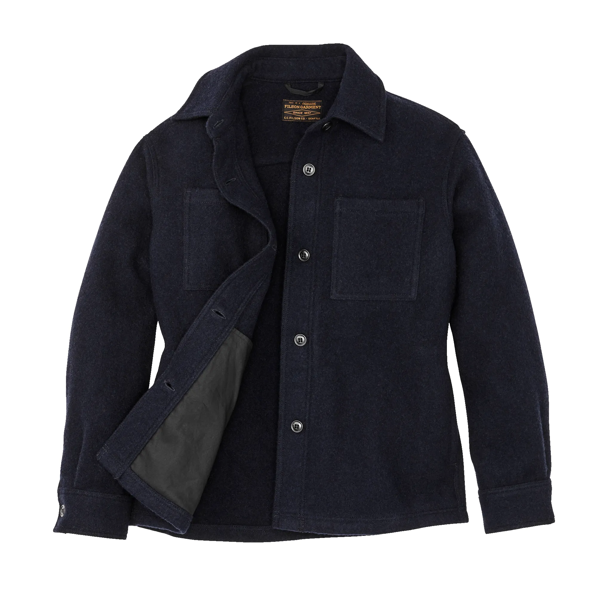 Women's Wool Overshirt - Navy sold by Filson product image thumbnail 3