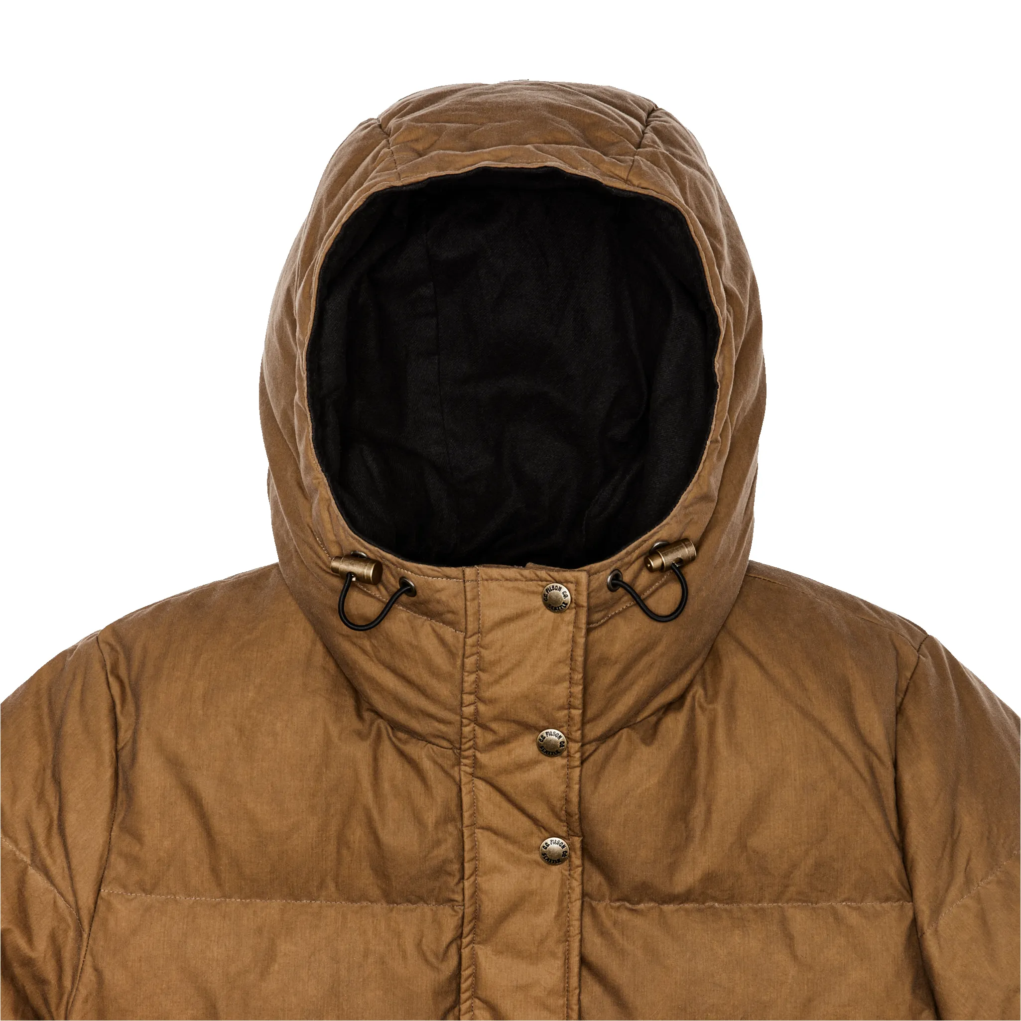 Women's Waxed Down Parka - Dark Tan sold by Filson product image thumbnail 4