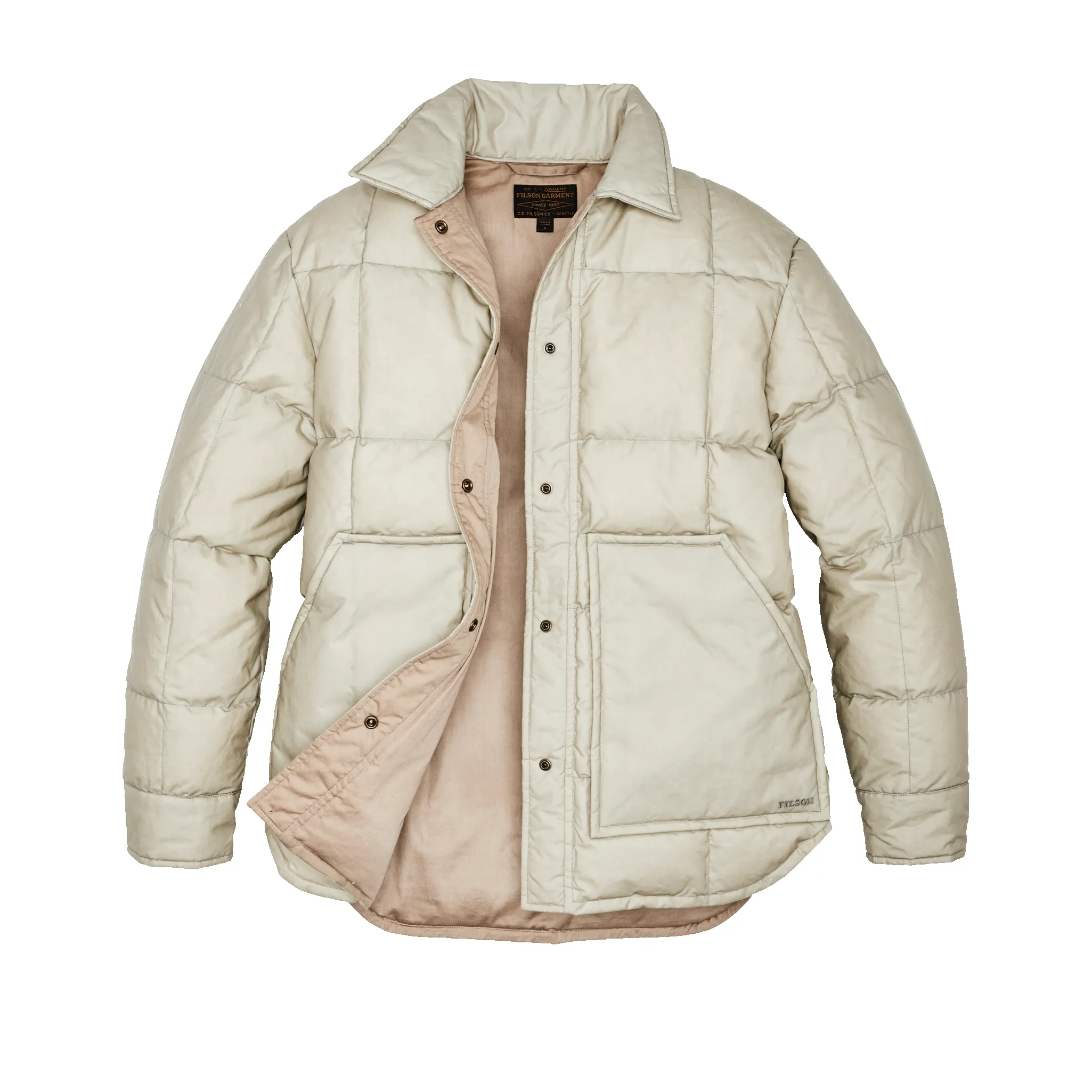 Women's Waxed Down Barn Coat - Light Tan sold by Filson product image thumbnail 3