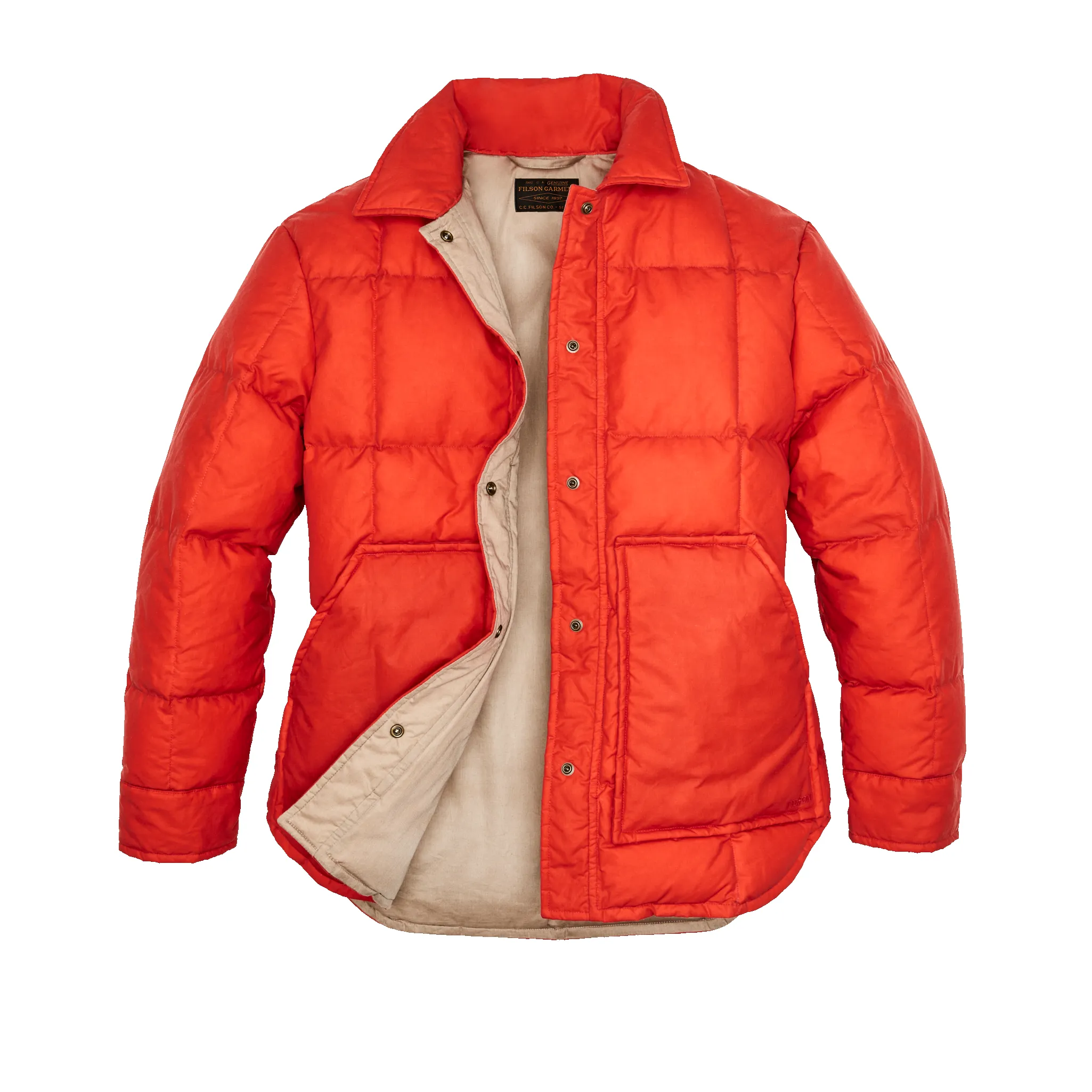 Women's Waxed Down Barn Coat - Campfire sold by Filson product image thumbnail 3