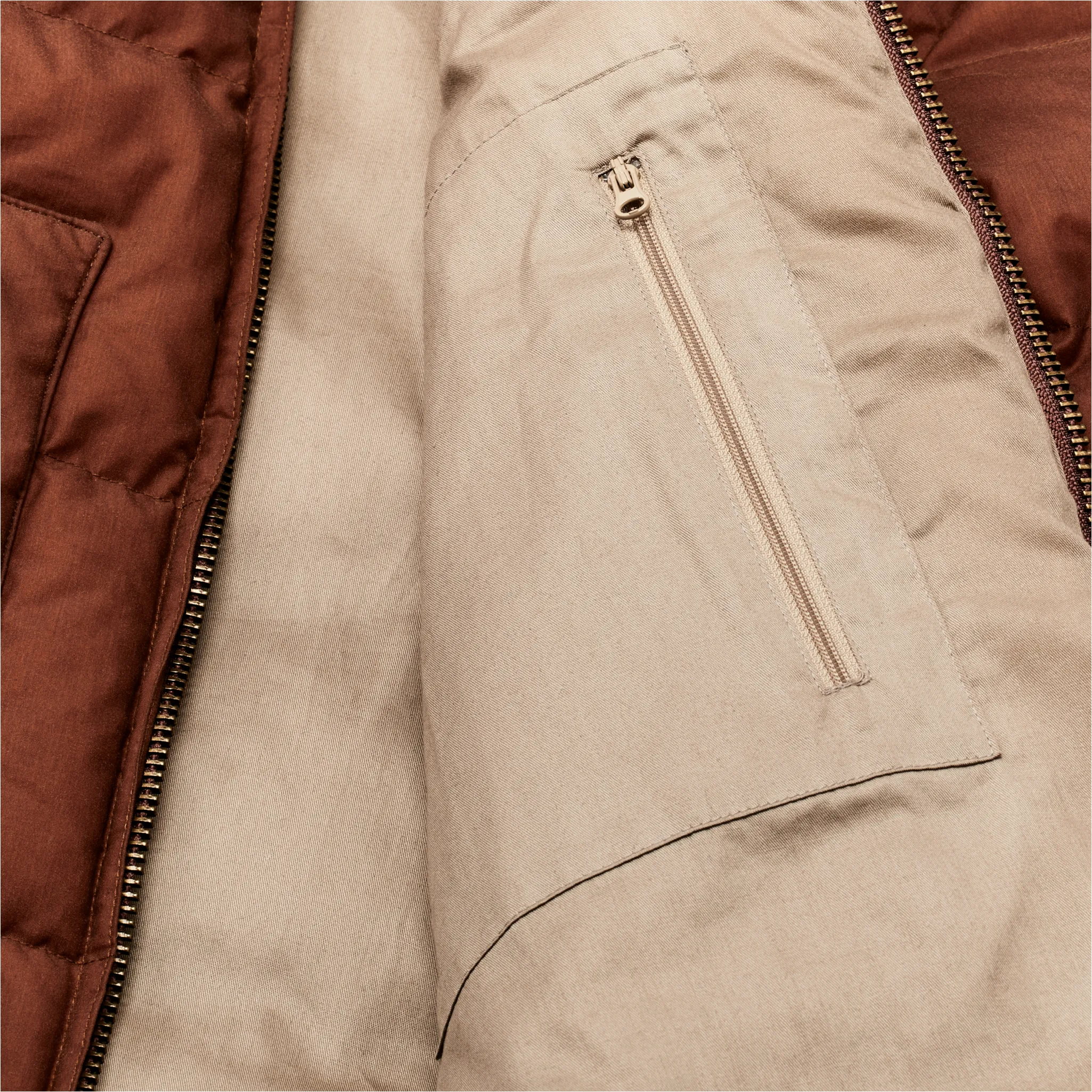 Women's Waxed Down Jacket - Madder Root sold by Filson product image thumbnail 4