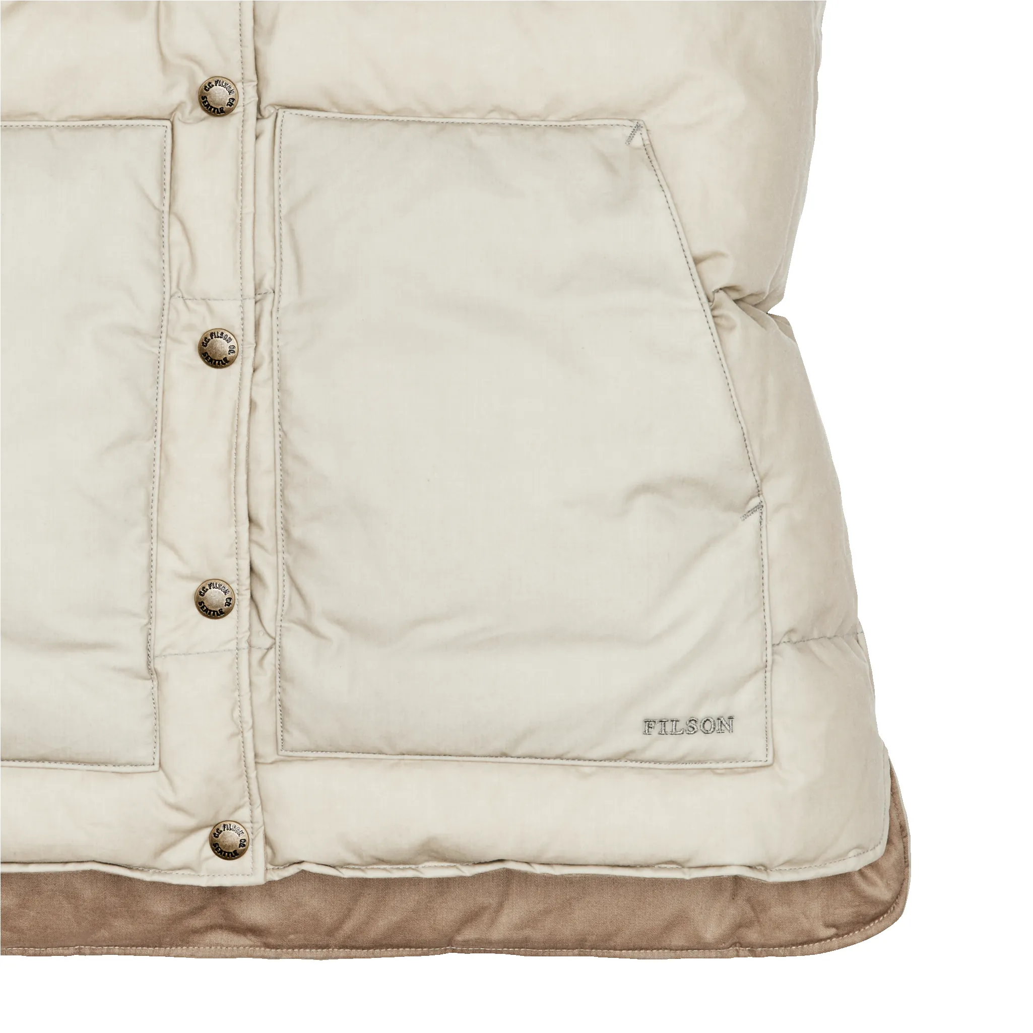 Women's Waxed Down Vest - Light Tan sold by Filson product image thumbnail 4