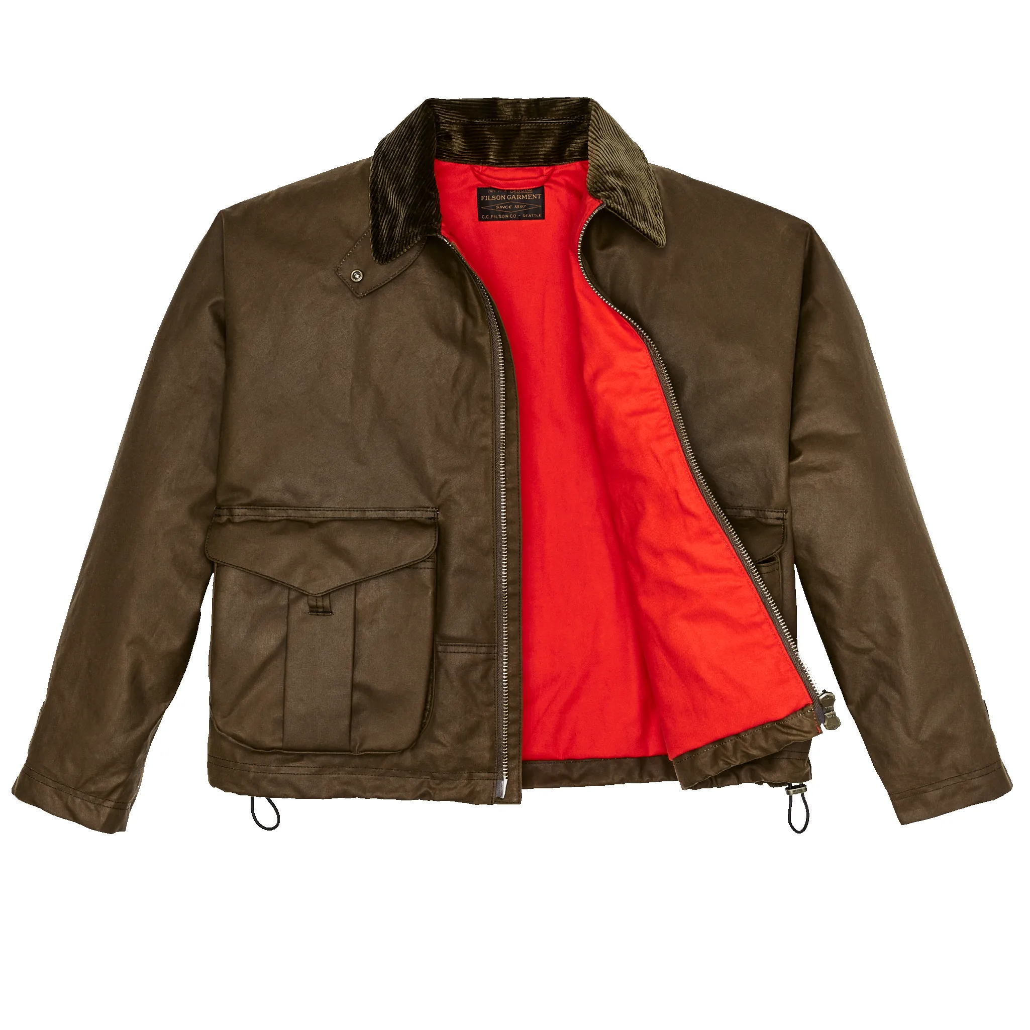 Women's Shelter Cloth Short Work Jacket - Dark Tan sold by Filson product image thumbnail 3