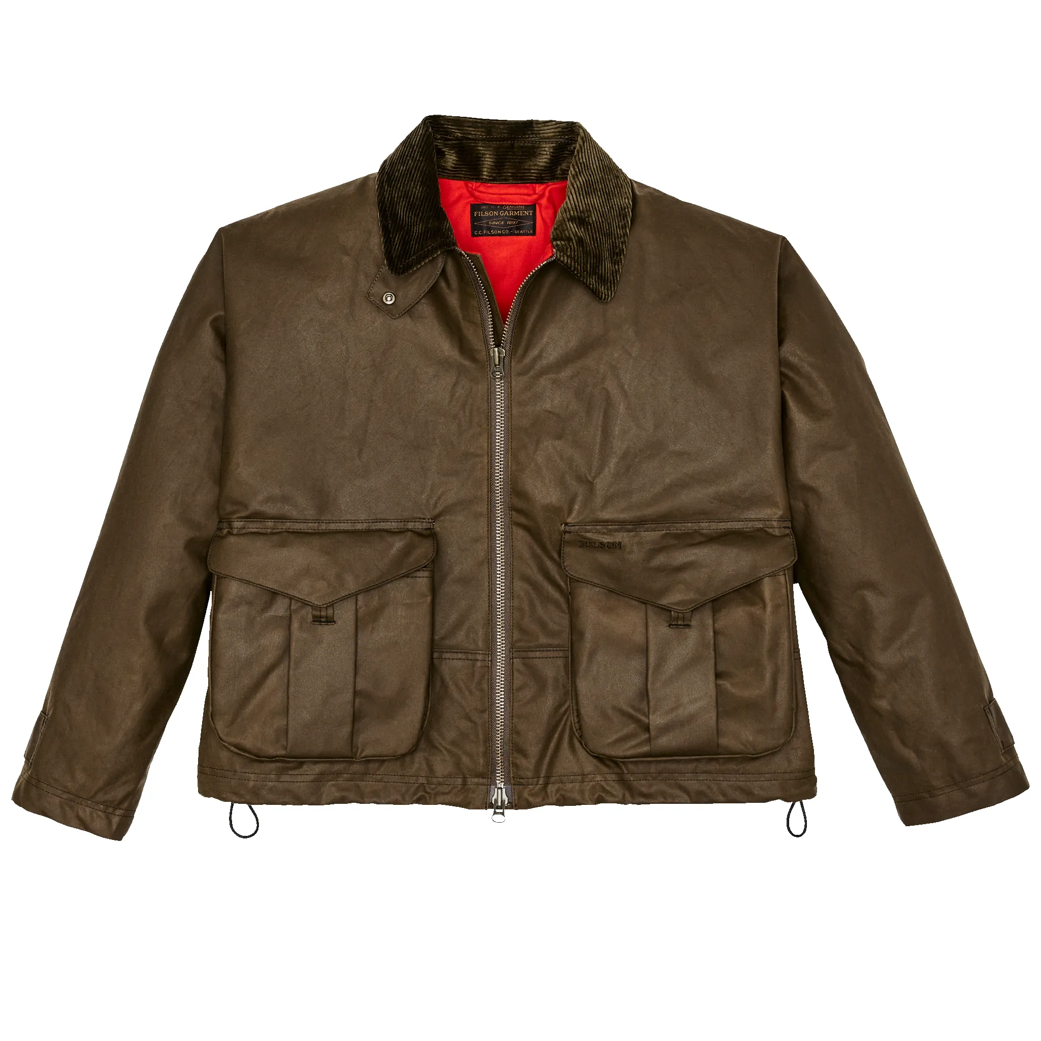 Women's Shelter Cloth Short Work Jacket - Dark Tan sold by Filson