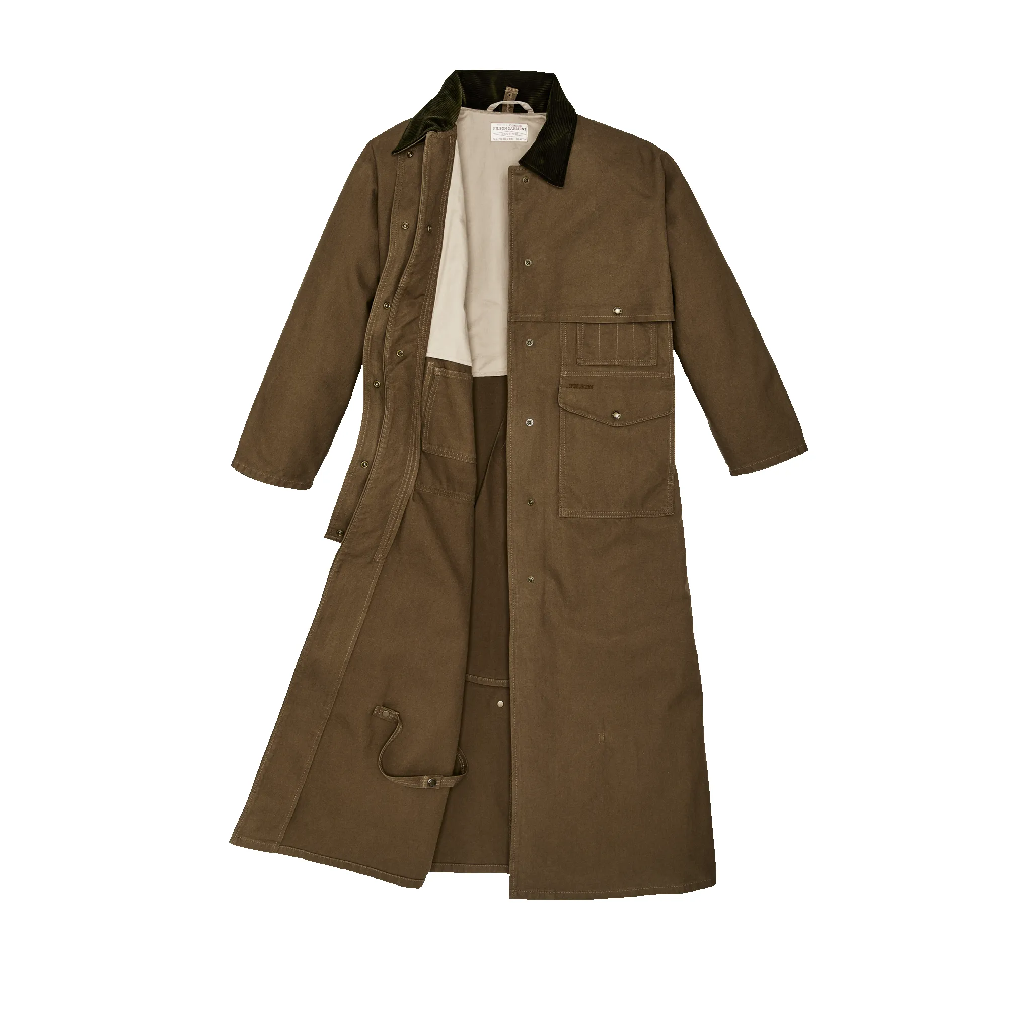 Women's Dry Tin Duster Coat - Marsh Olive sold by Filson product image thumbnail 3