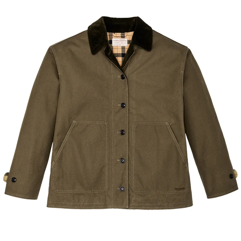 Women's Dry Tin Barn Coat - Marsh Olive sold by Filson