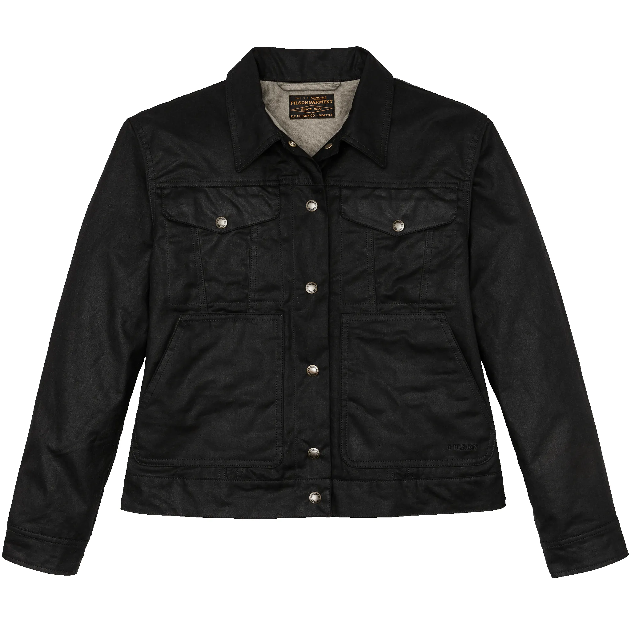 Women's Short Lined Cruiser Jacket - Black sold by Filson