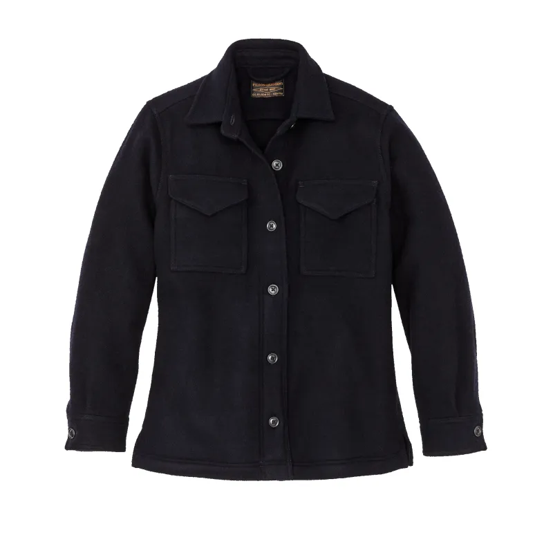 Women's Seattle Wool Jac-shirt - Navy made by Filson