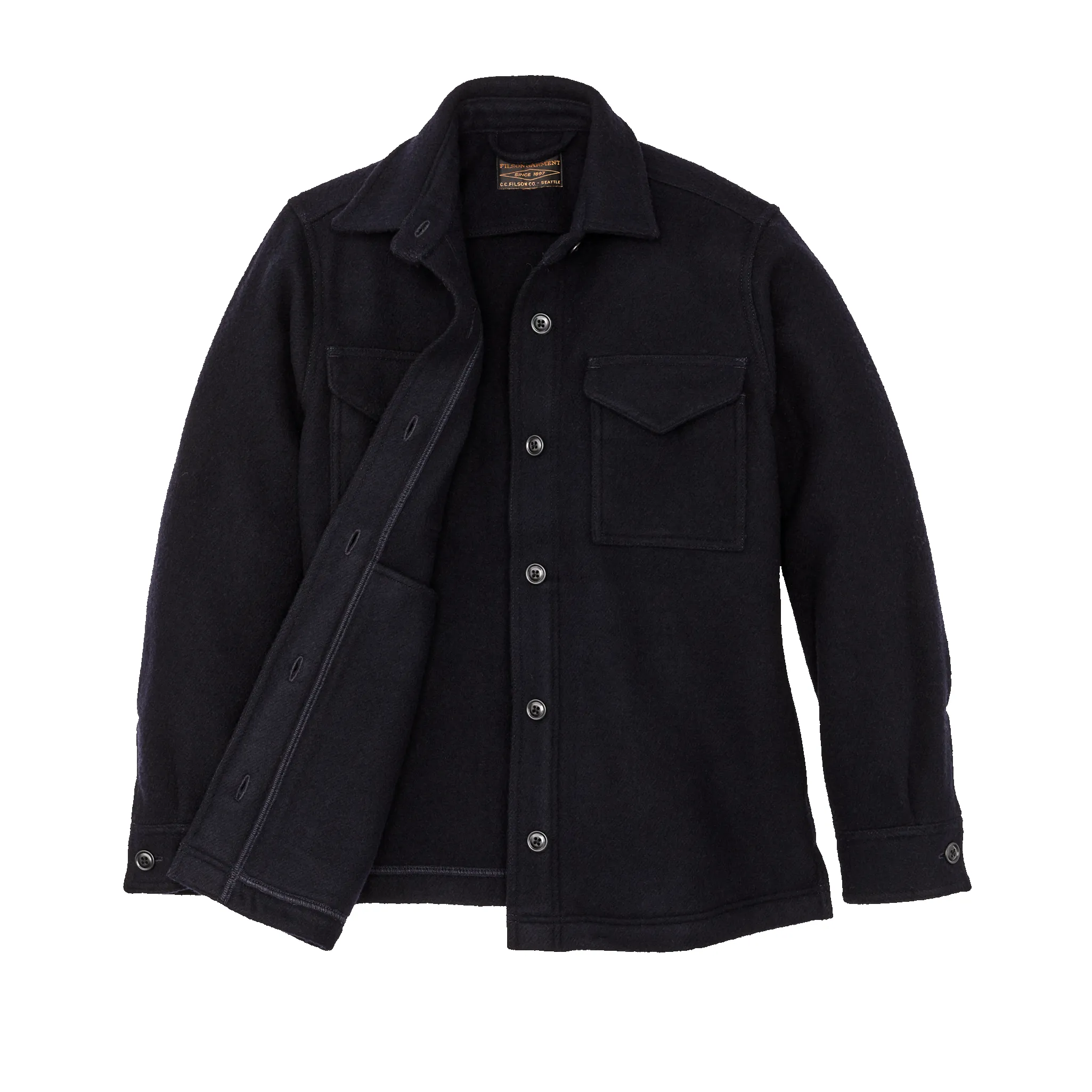 Women's Seattle Wool Jac-shirt - Navy sold by Filson product image thumbnail 3