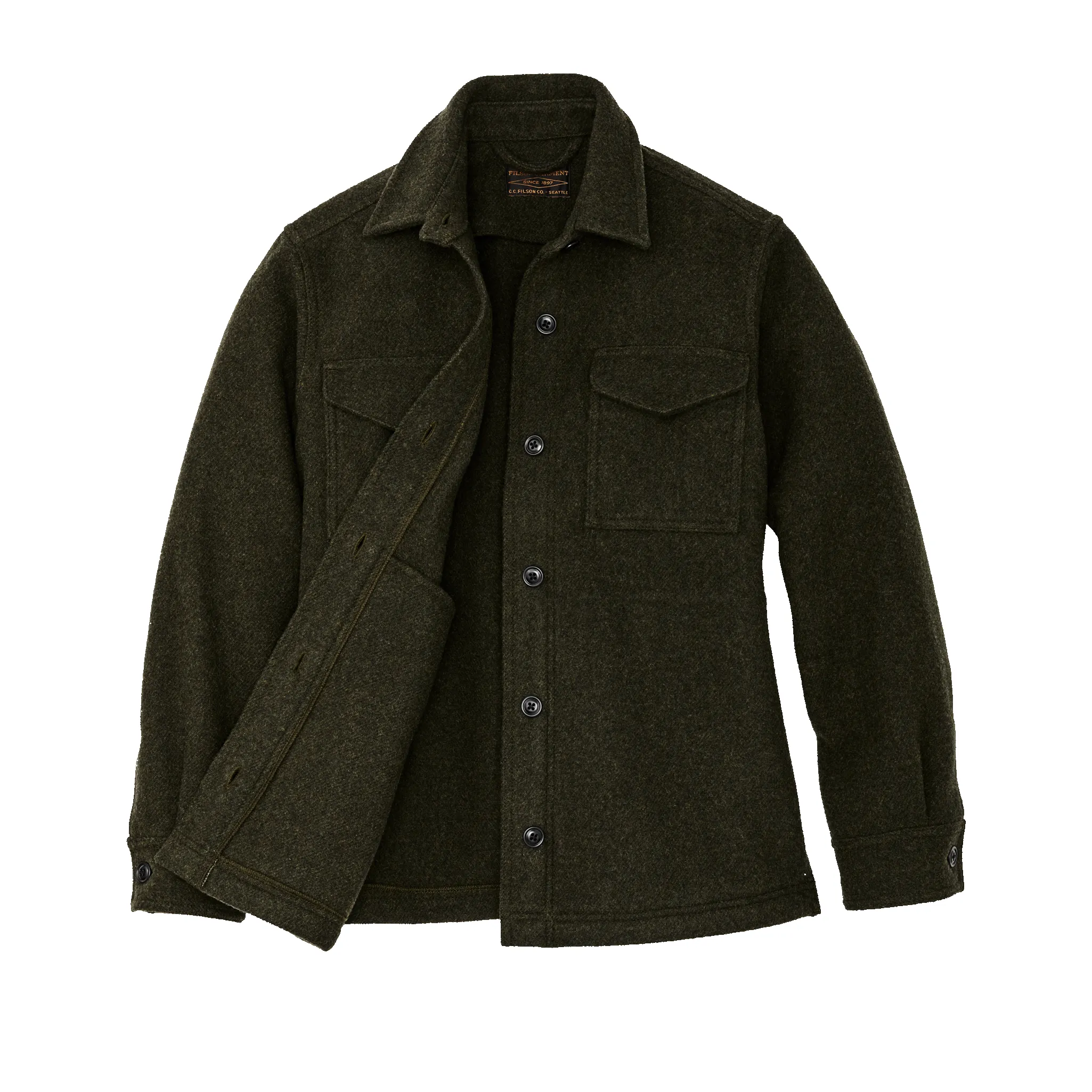 Women's Seattle Wool Jac-shirt - Forest Green sold by Filson product image thumbnail 2