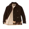 Women's Jacquard Wool Cruiser Jacket - Brown / Khaki Moose sold by Filson