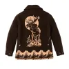 Women's Jacquard Wool Cruiser Jacket - Brown / Khaki Moose sold by Filson