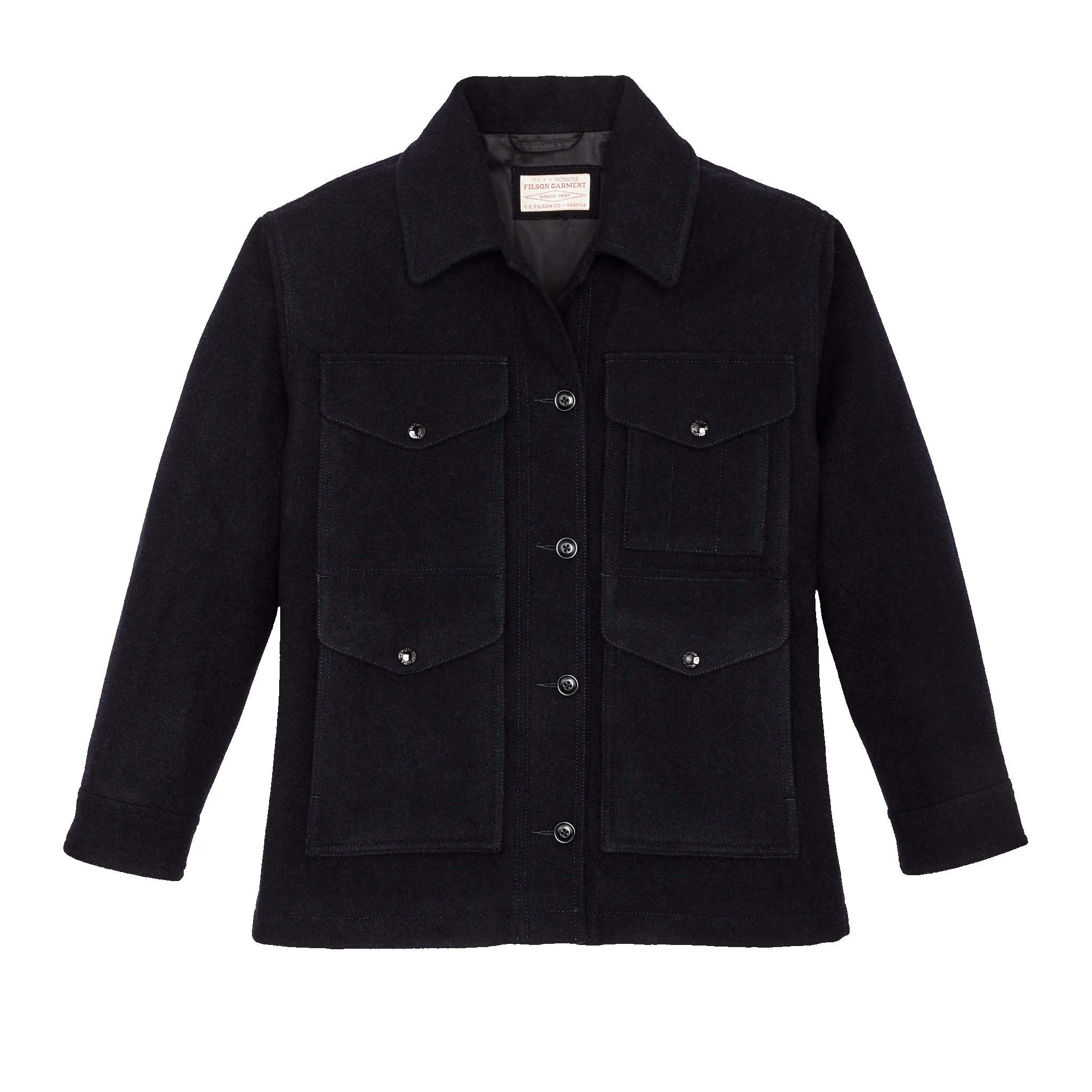 Women's Mackinaw Wool Cruiser Jacket - Navy sold by Filson