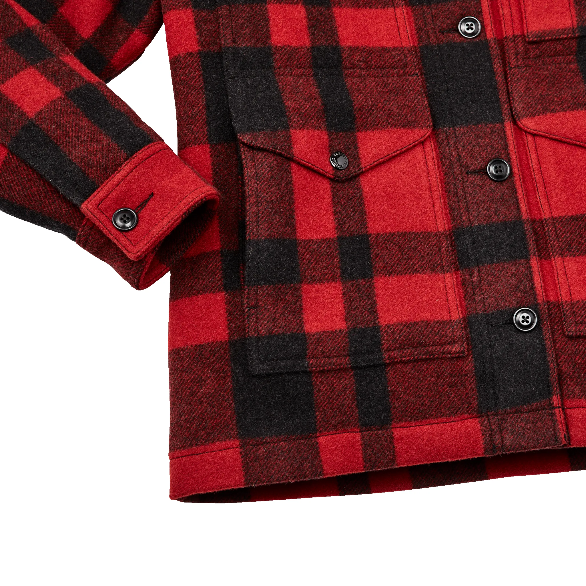 Women's Mackinaw Wool Cruiser Jacket - Red / Black Plaid sold by Filson product image thumbnail 5