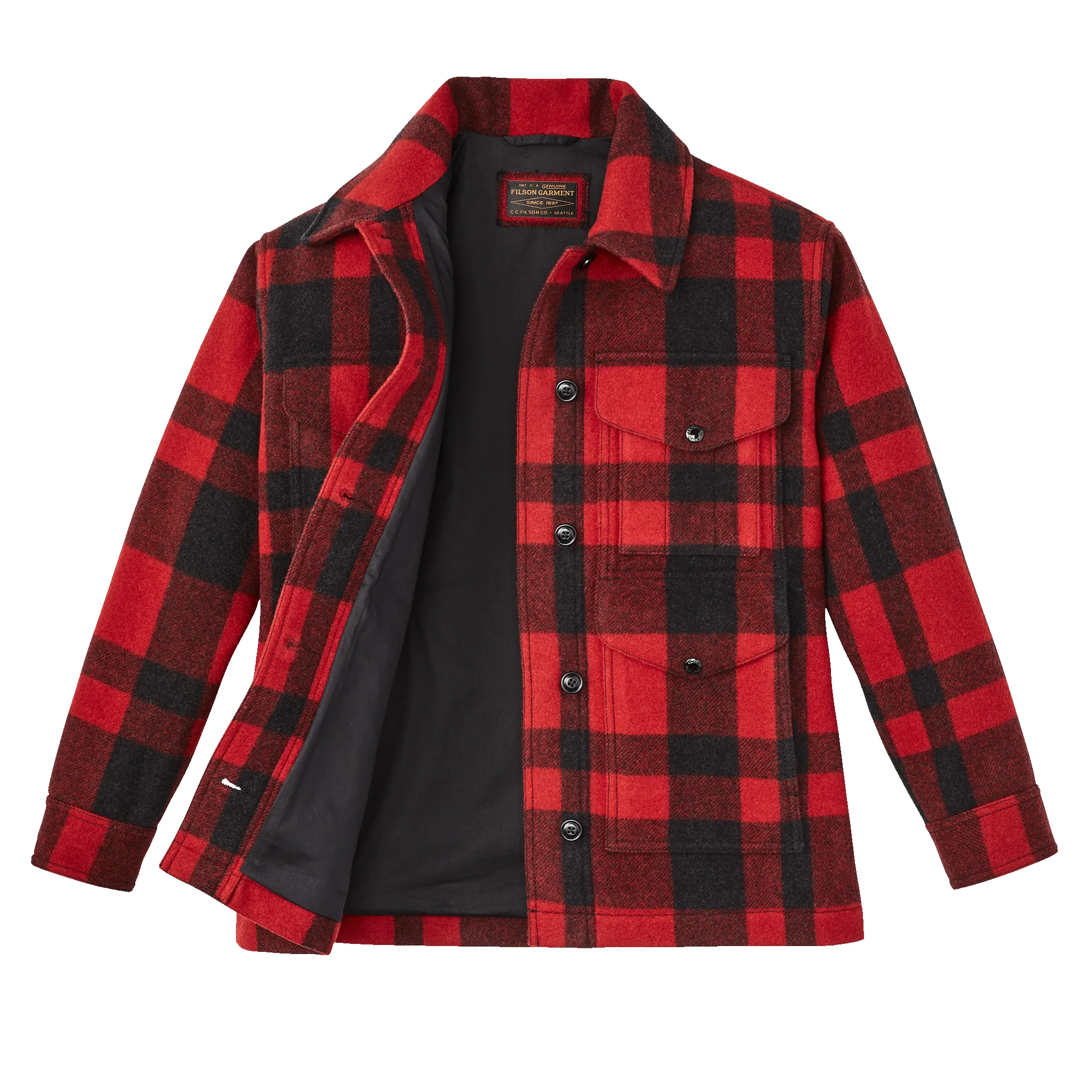 Women's Mackinaw Wool Cruiser Jacket - Red / Black Plaid sold by Filson product image thumbnail 3