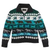 Women's Fair Isle Cardigan - Animal / Multi sold by Filson