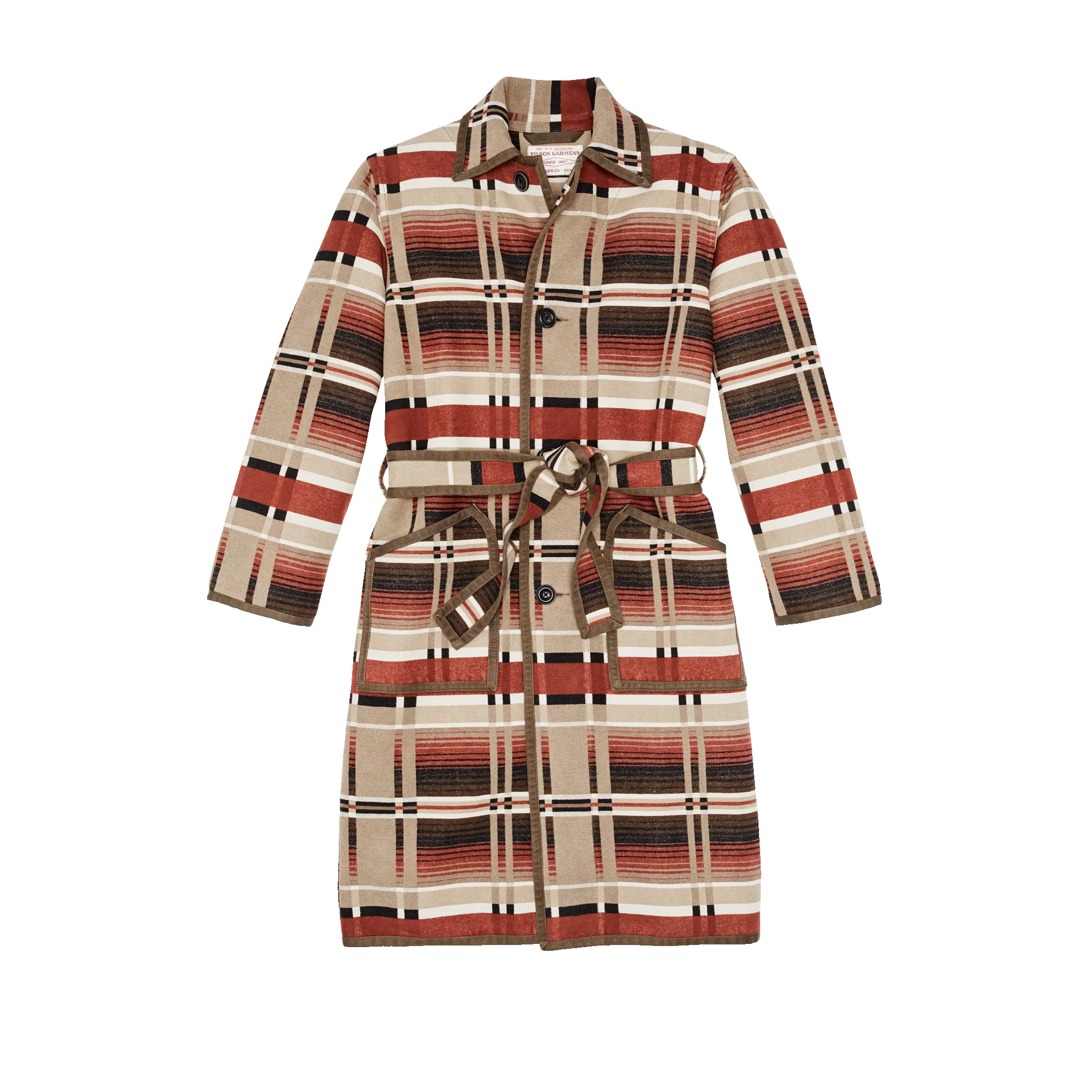 Beartooth Robe - Bloodstone / Tan Ombre sold by Filson