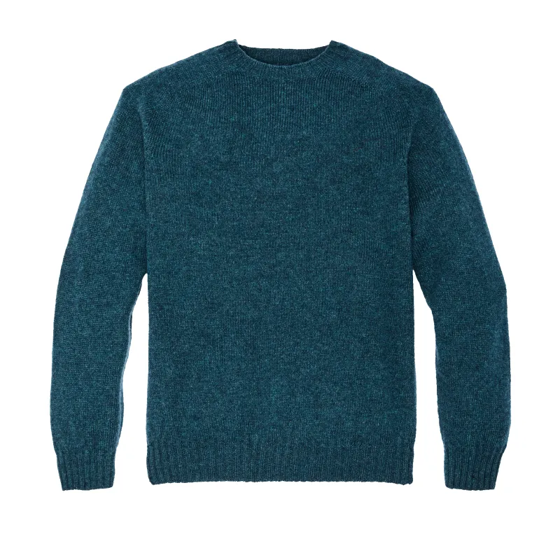 Shetland 5-gauge Wool Sweater - Pine Blue sold by Filson