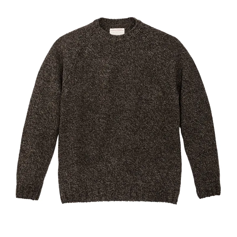 Heritage 3-gauge Wool Sweater - Brown / Hearth Melange sold by Filson