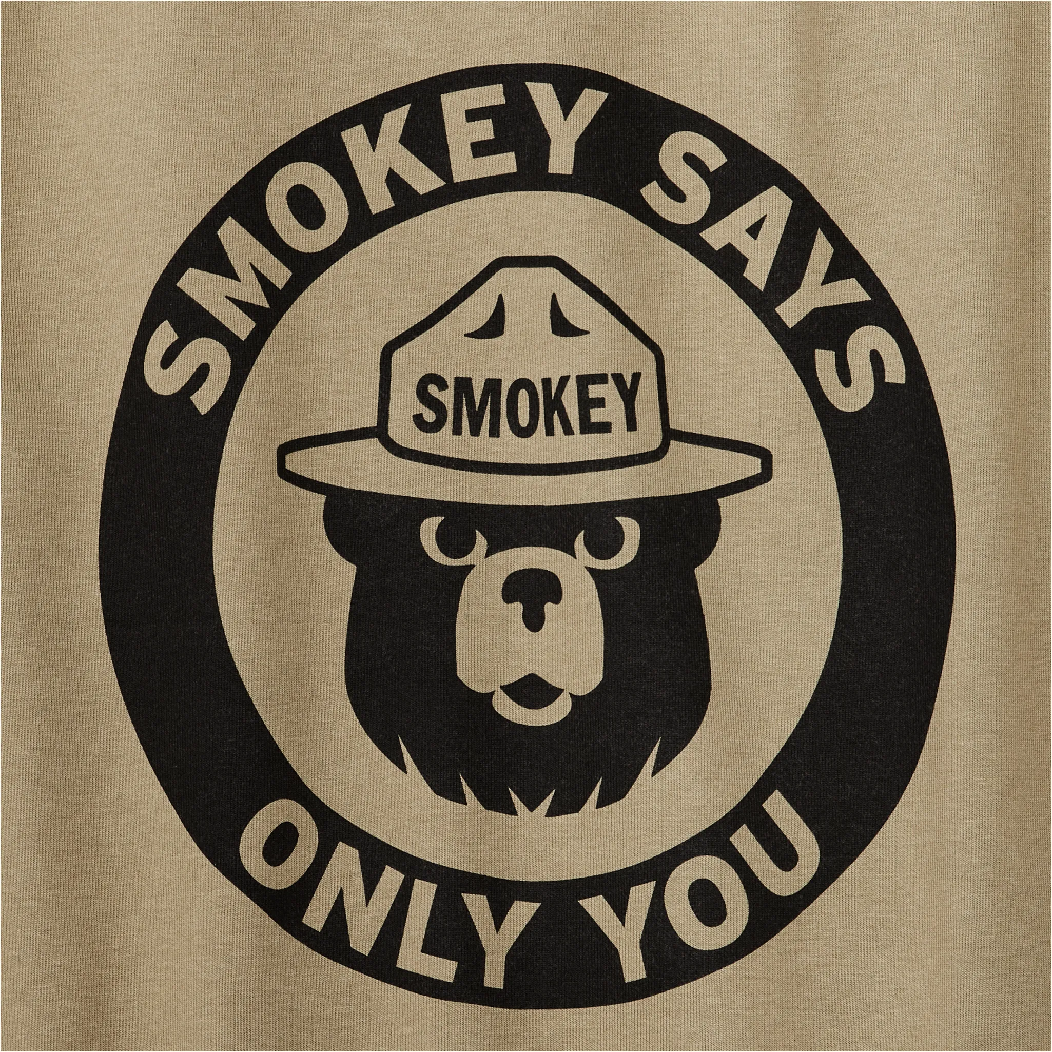 Smokey Bear Prospector Graphic Hoodie - Vintage Olive / Only You sold by Filson product image thumbnail 3