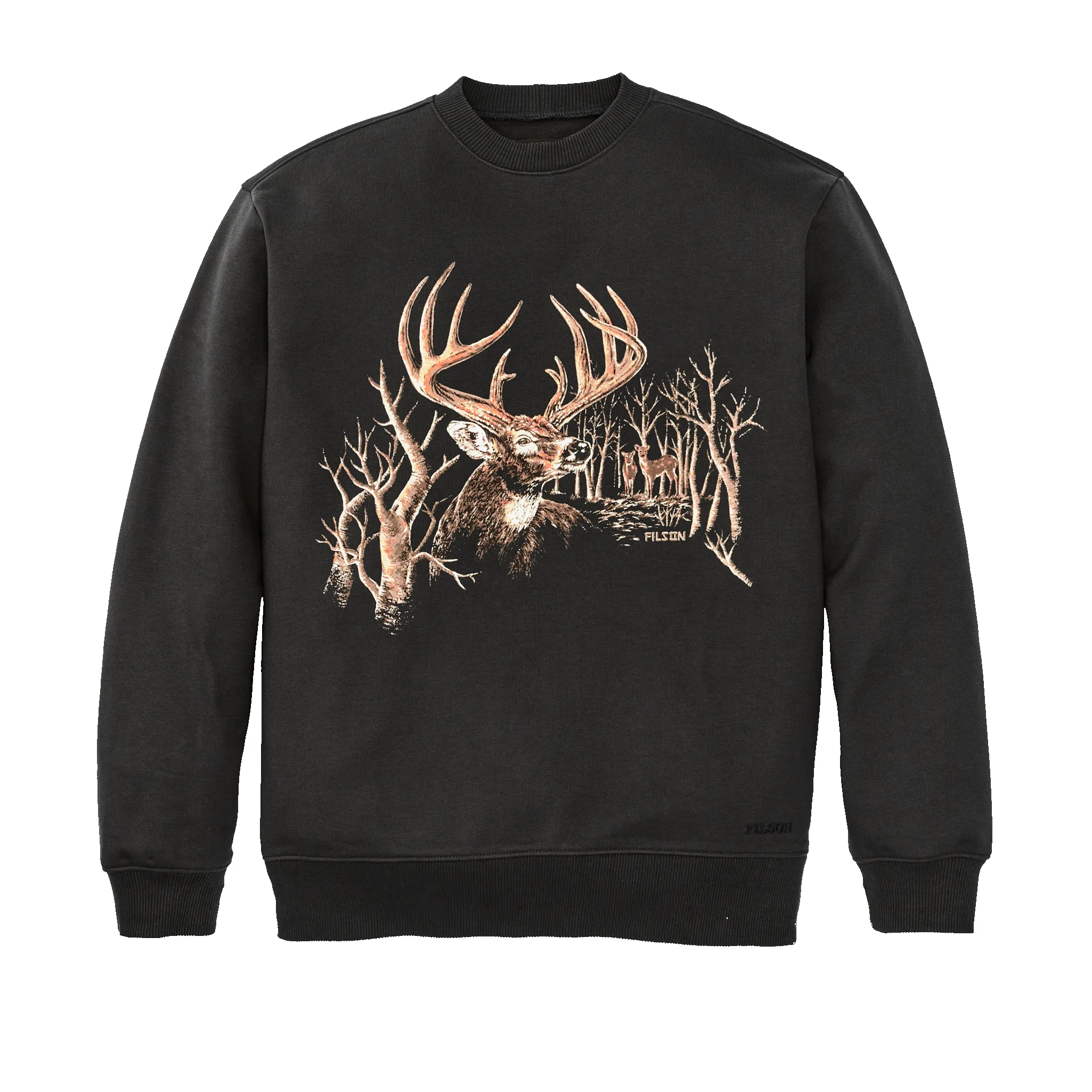 Prospector Graphic Crewneck Sweatshirt - Faded Black / Deer Woods sold by Filson product image thumbnail 2