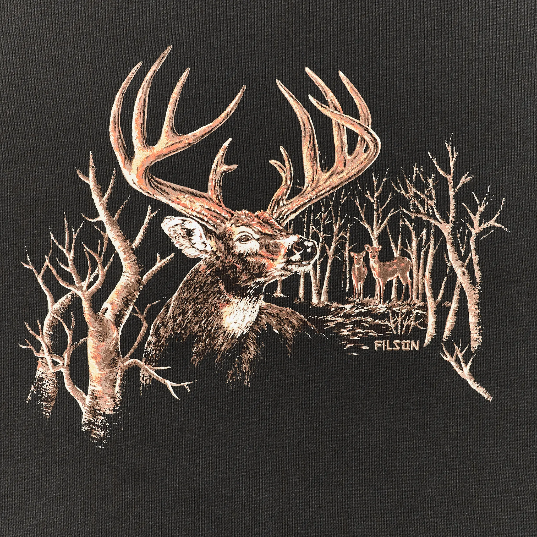 Prospector Graphic Crewneck Sweatshirt - Faded Black / Deer Woods sold by Filson product image thumbnail 3