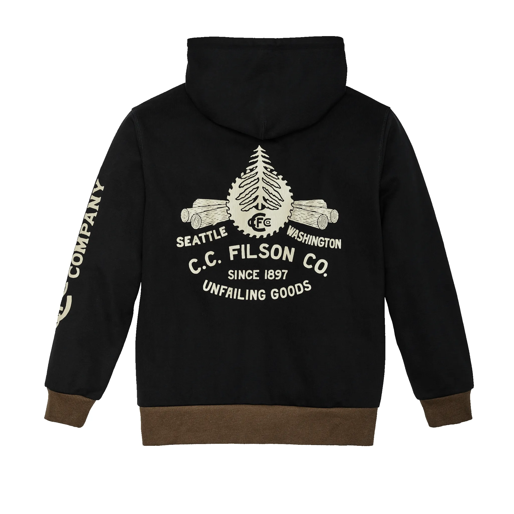Prospector Graphic Hoodie - Black / Log Mill sold by Filson product image thumbnail 2