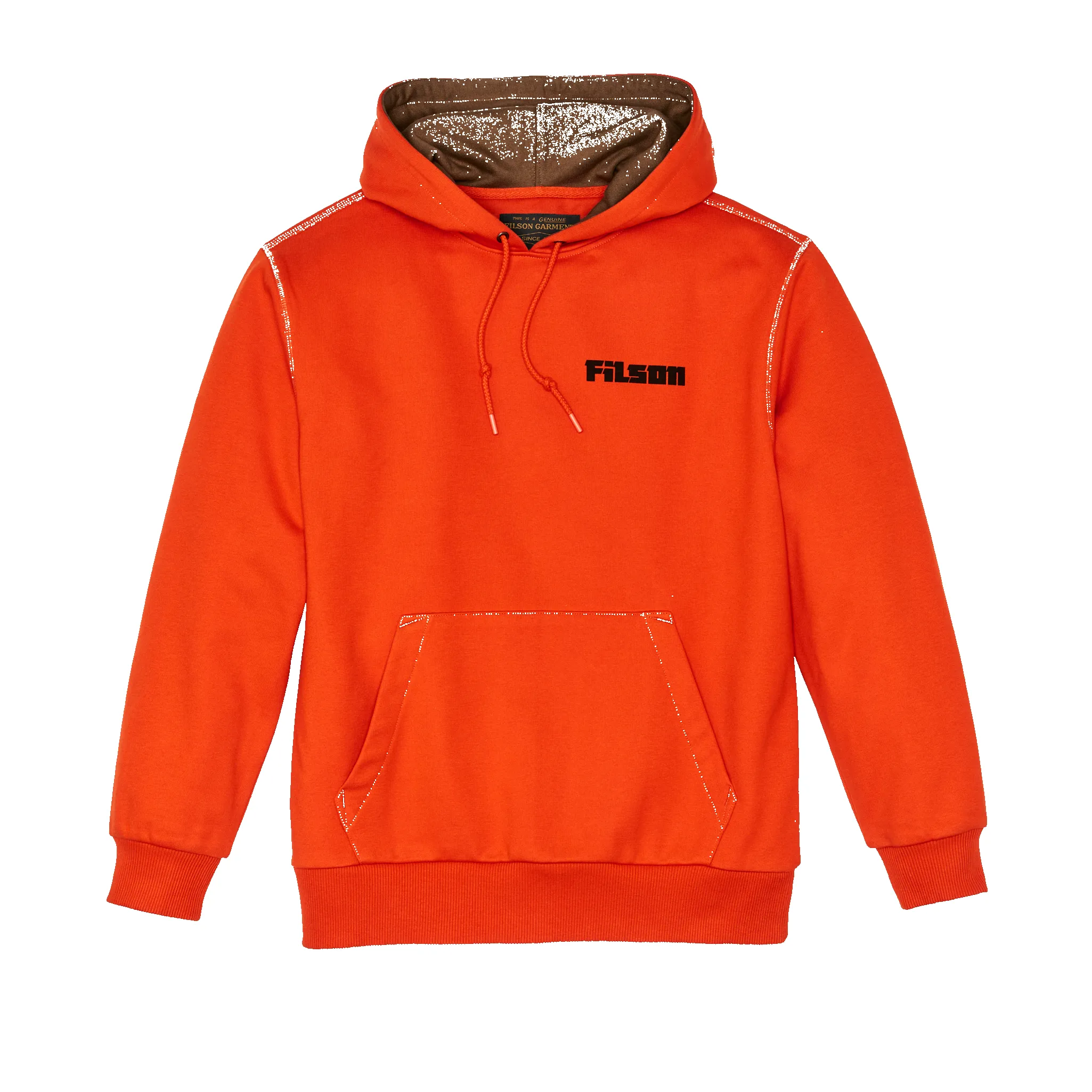 Prospector Graphic Hoodie - Flame / Grizzly sold by Filson