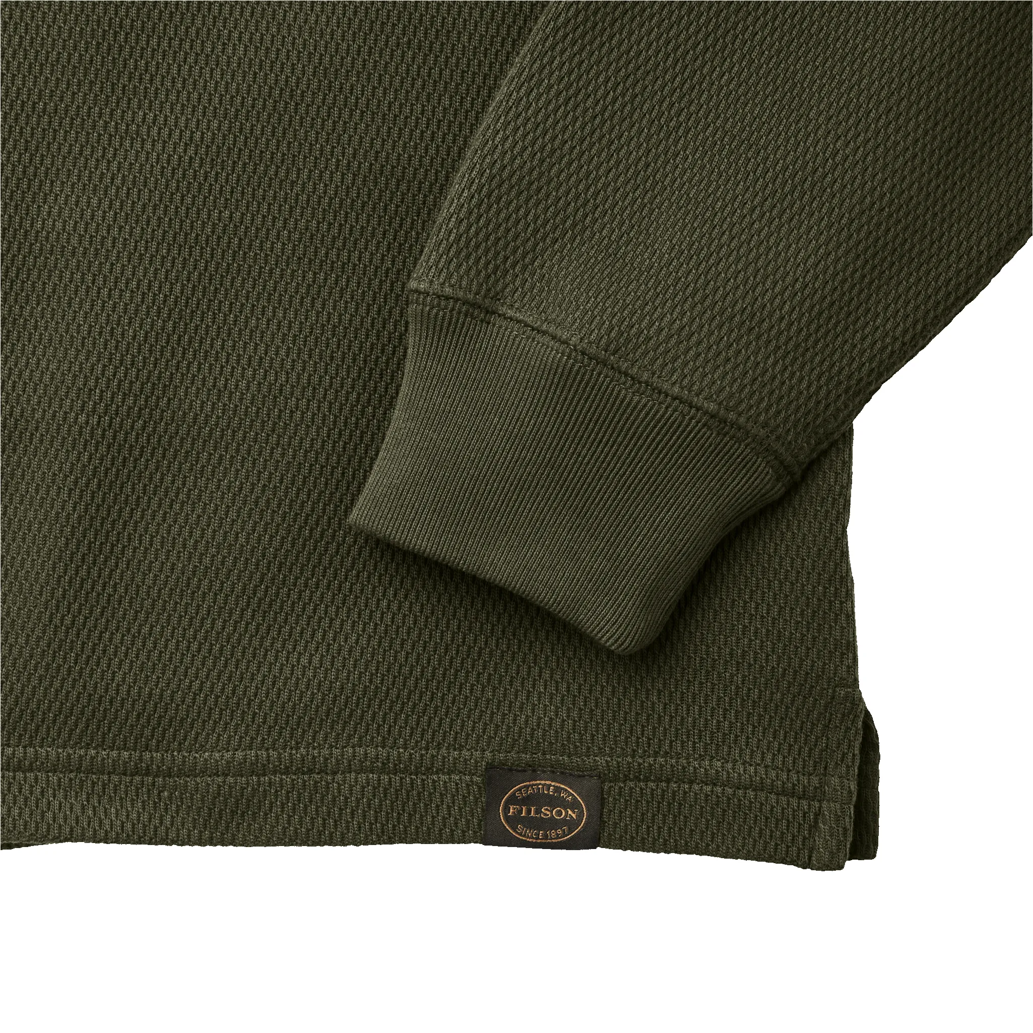 Waffle Knit Thermal Crewneck - Mossy Rock sold by Filson product image thumbnail 4