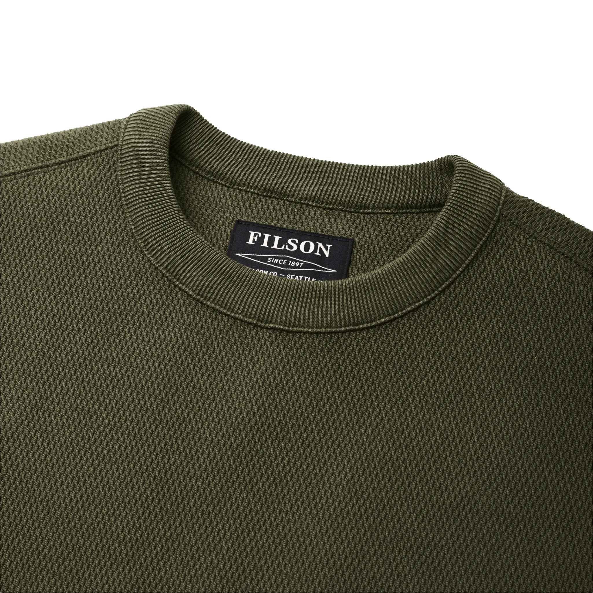Waffle Knit Thermal Crewneck - Mossy Rock sold by Filson product image thumbnail 3