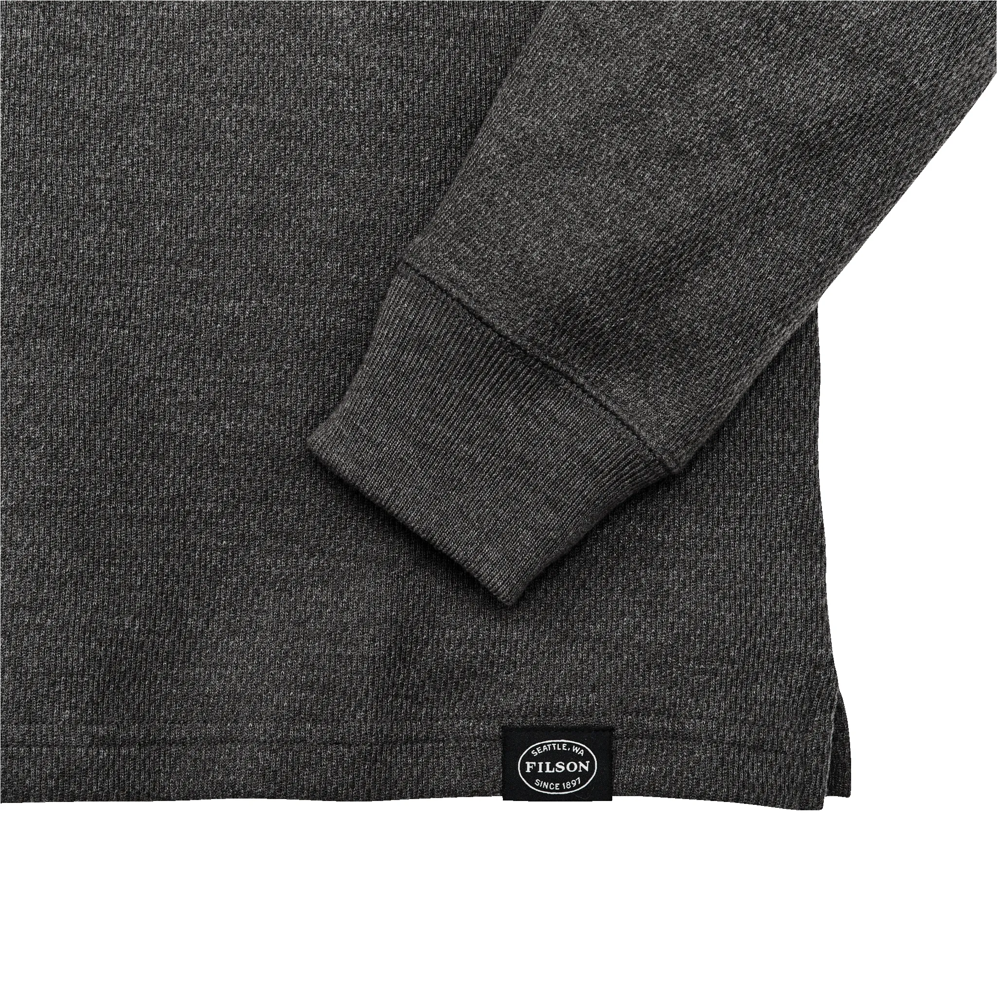 Waffle Knit Thermal Crewneck - Charcoal sold by Filson product image thumbnail 4