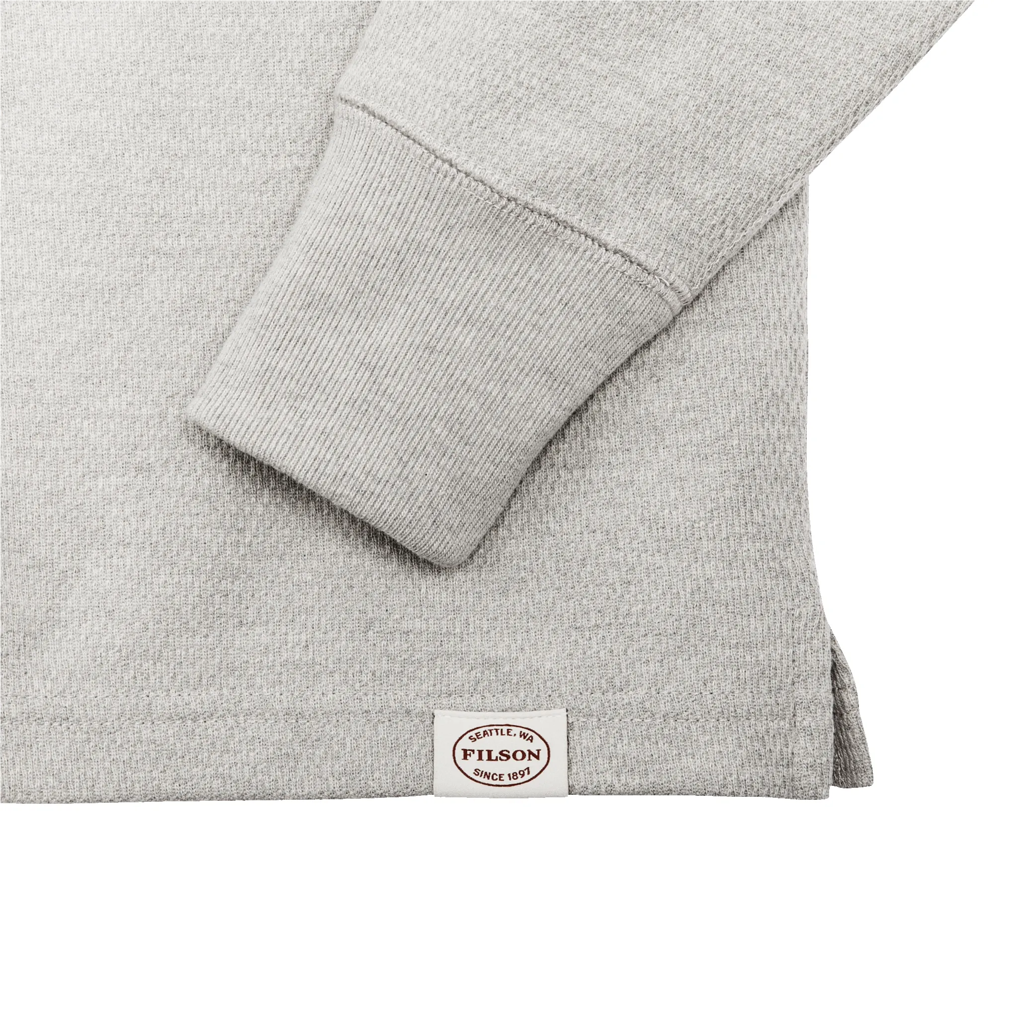 Waffle Knit Henley - Light Heather Gray sold by Filson product image thumbnail 3