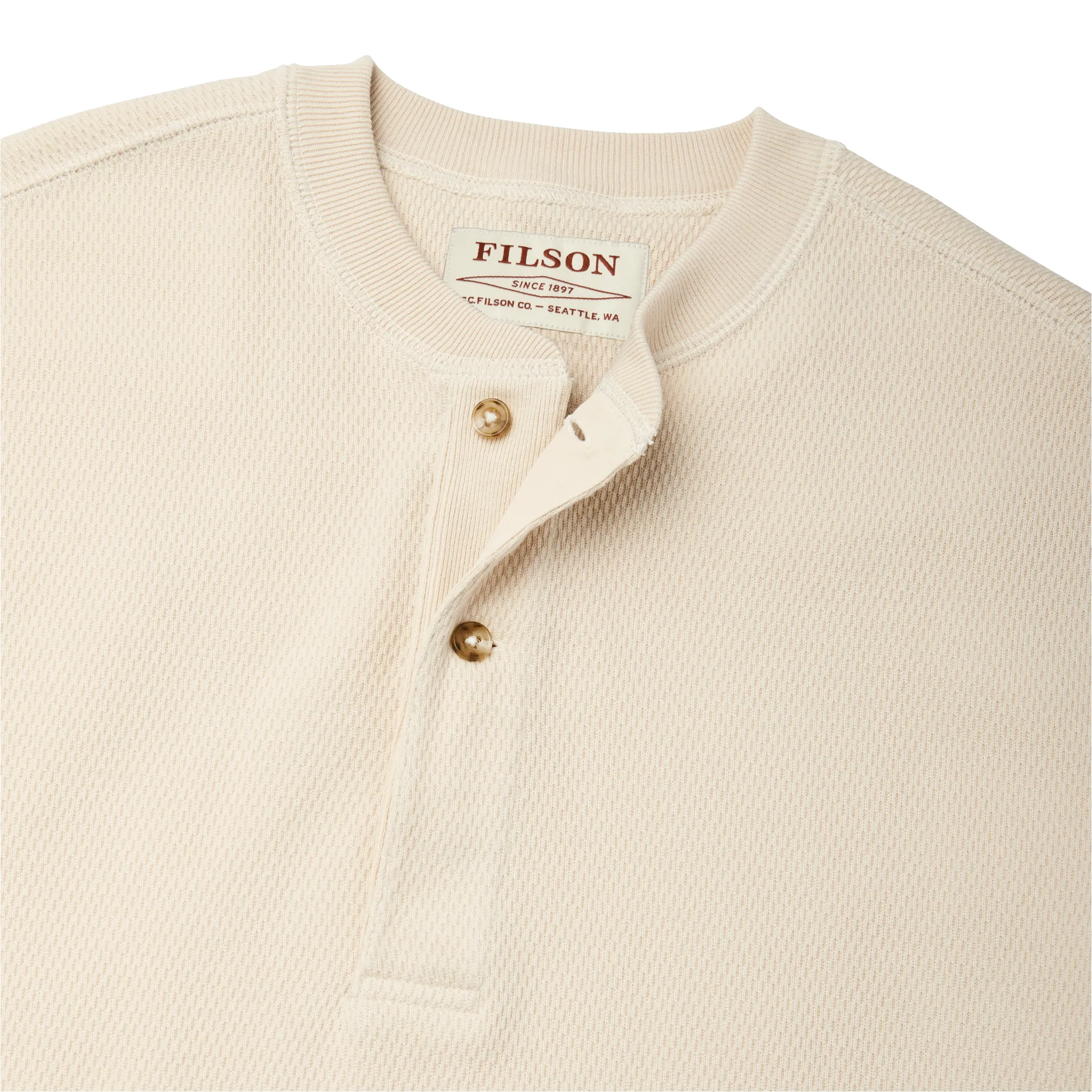 Waffle Knit Henley - Sand sold by Filson product image thumbnail 3