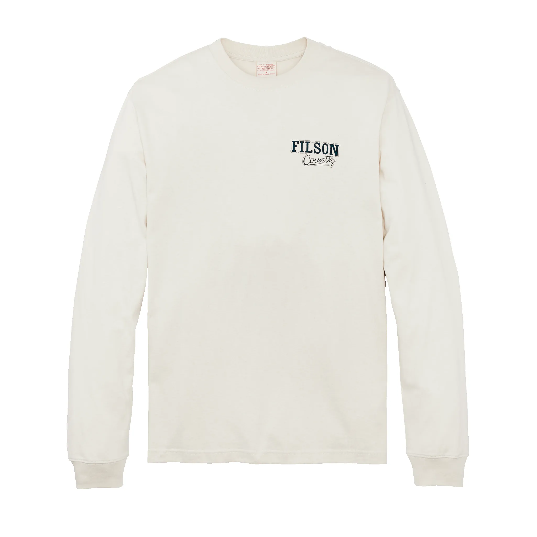 Long Sleeve Frontier Graphic T-shirt - Birch / Wolf Country sold by Filson