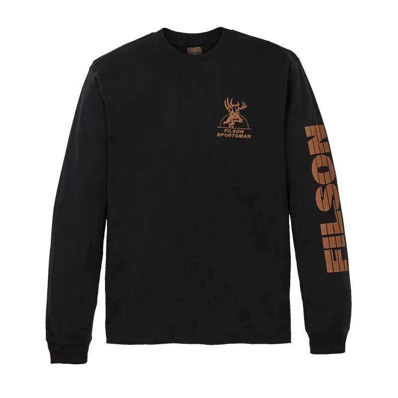 Long Sleeve Frontier Graphic T-shirt - Black / Sportsman sold by Filson