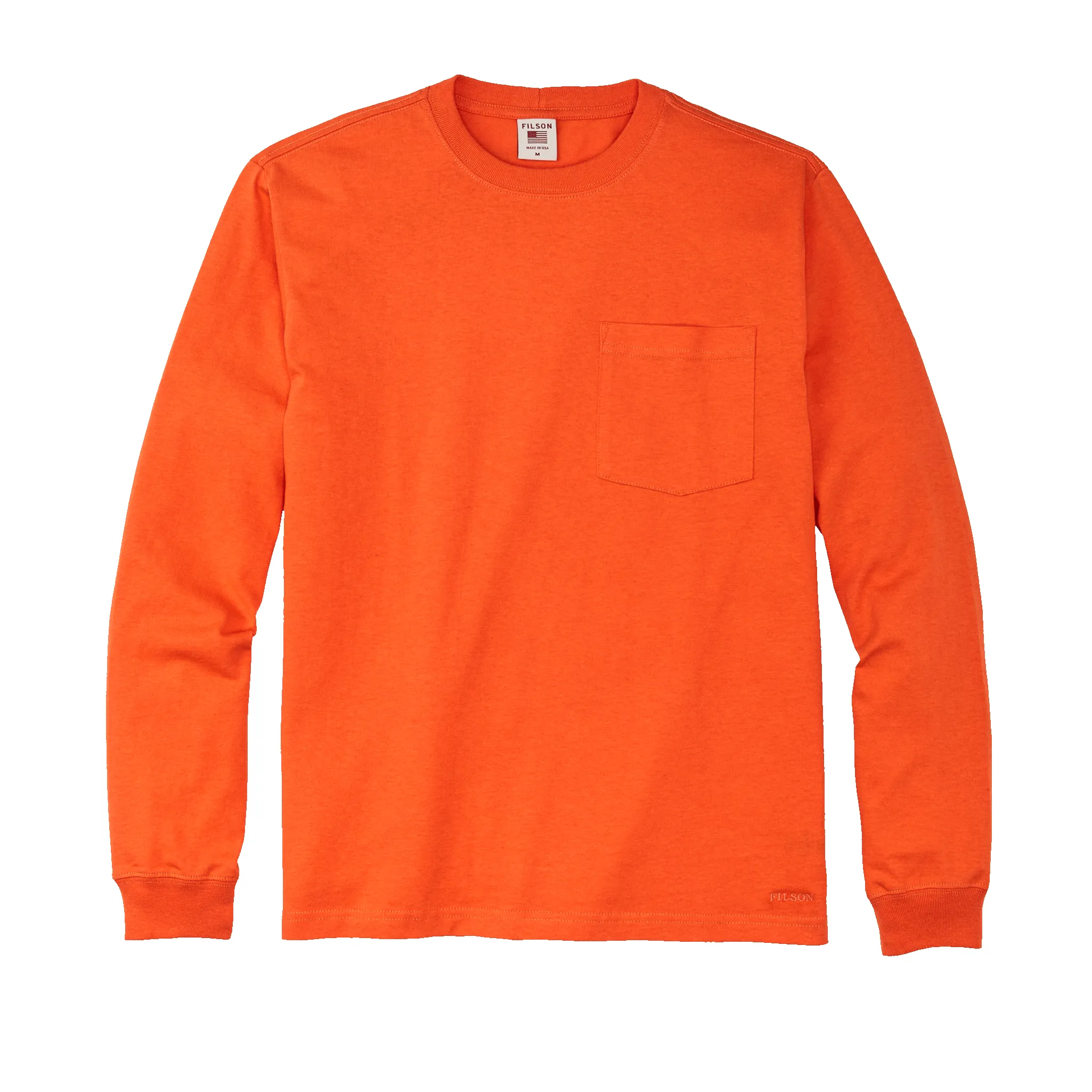 Long Sleeve Pioneer Pocket T-shirt - Flame sold by Filson