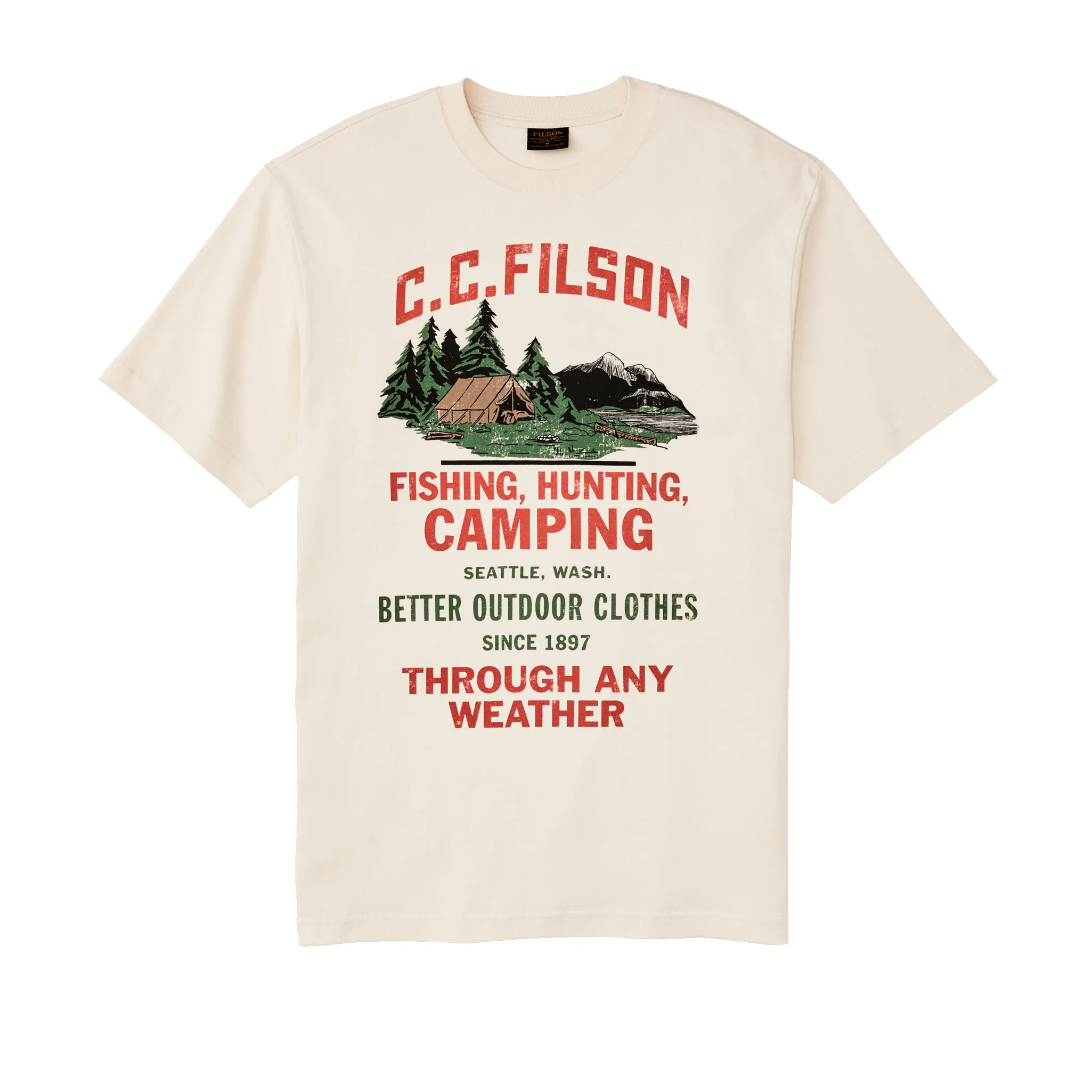 Frontier Graphic T-shirt - Birch / Camping sold by Filson