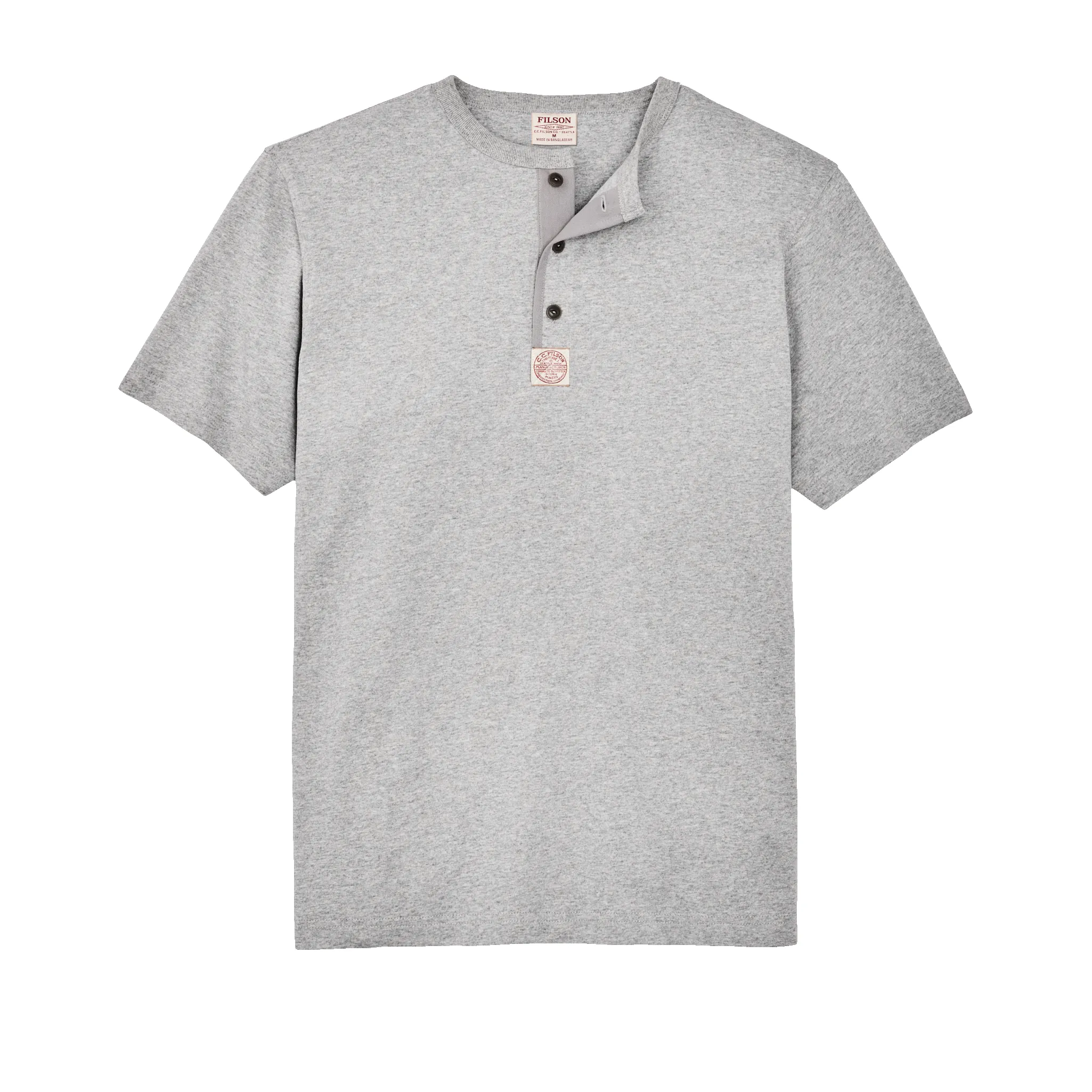 Frontier Henley T-shirt - Heather Gray sold by Filson