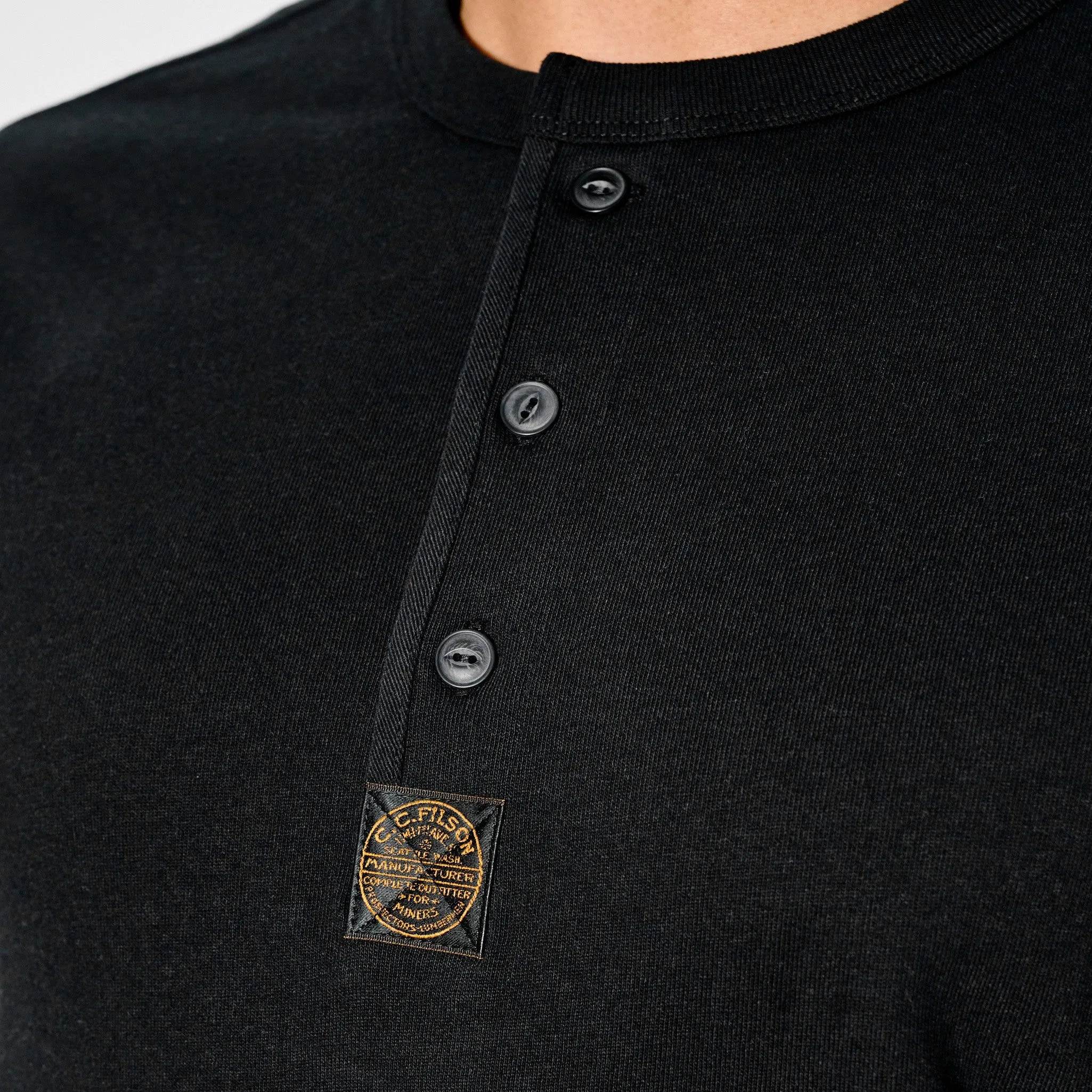Frontier Henley T-shirt - Black sold by Filson product image thumbnail 5