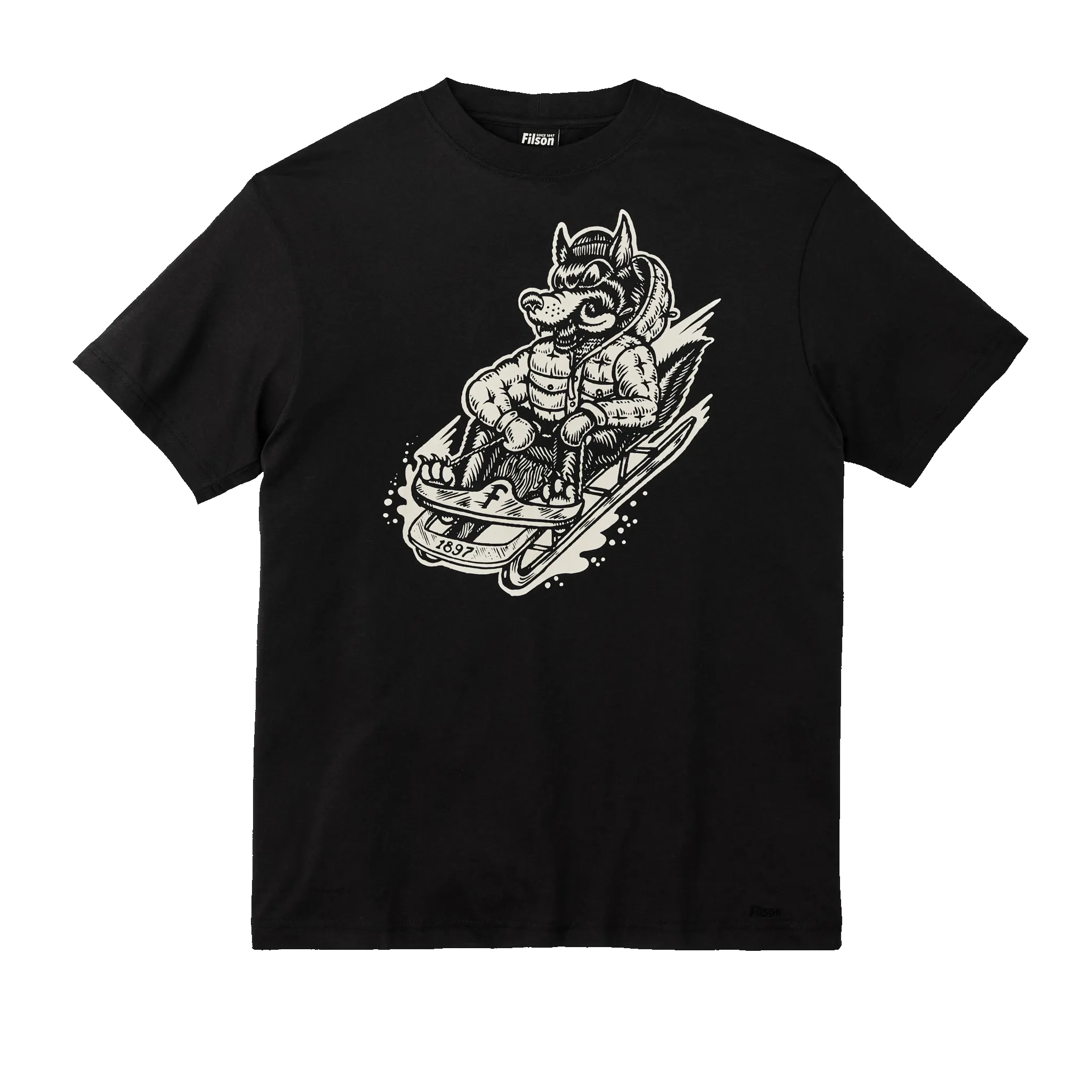 Kyler Martz Graphic T-shirt - Coal / Wolf sold by Filson